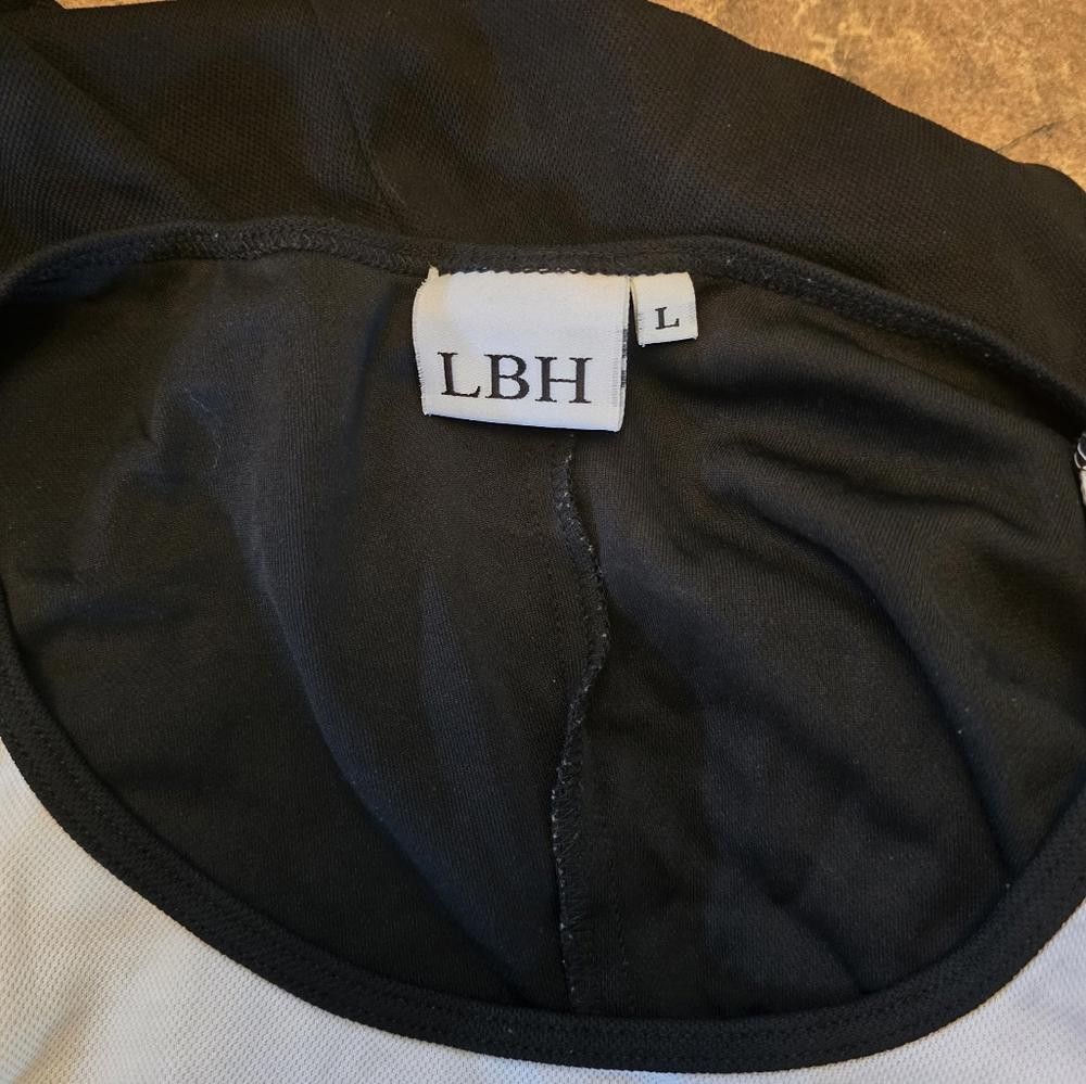 Designer Black White Colorblock LBH Short Sleeve Size L / US 10 / IT 46 - 5 Thumbnail
