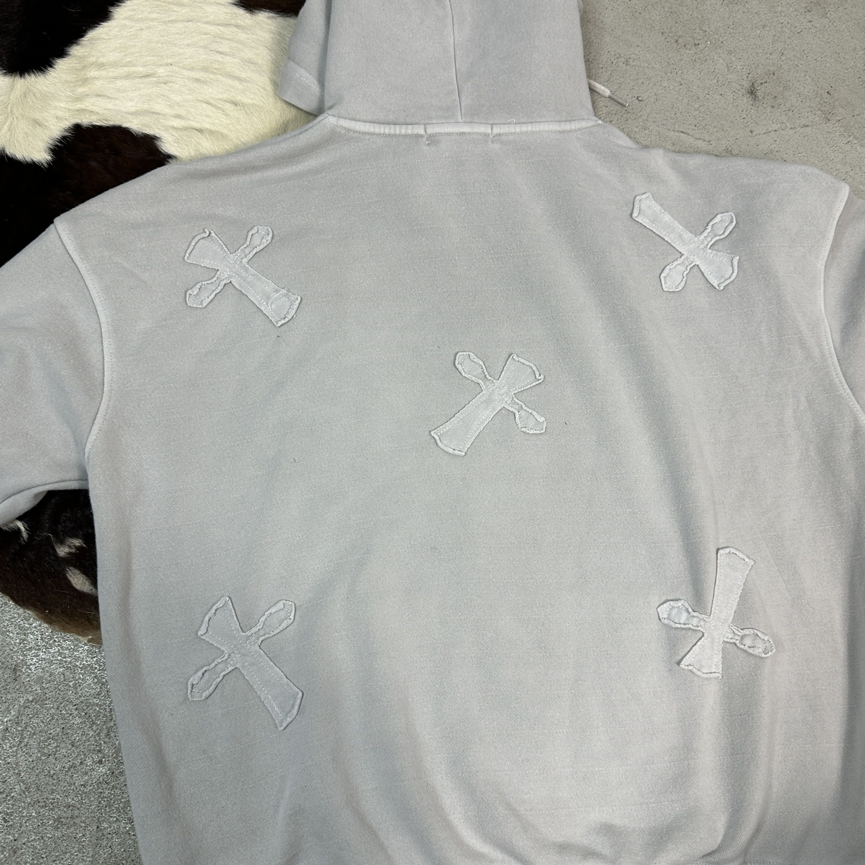 Vintage Women's Vintage Avant Garde Y2K Oversize CrossesHoodie Size L / US 10 / IT 46 - 6 Thumbnail