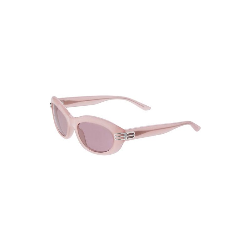 Balenciaga o1tr1nto0426 Size: OS / Casino Round Sunglasses Milky Pink Size ONE SIZE - 4 Thumbnail