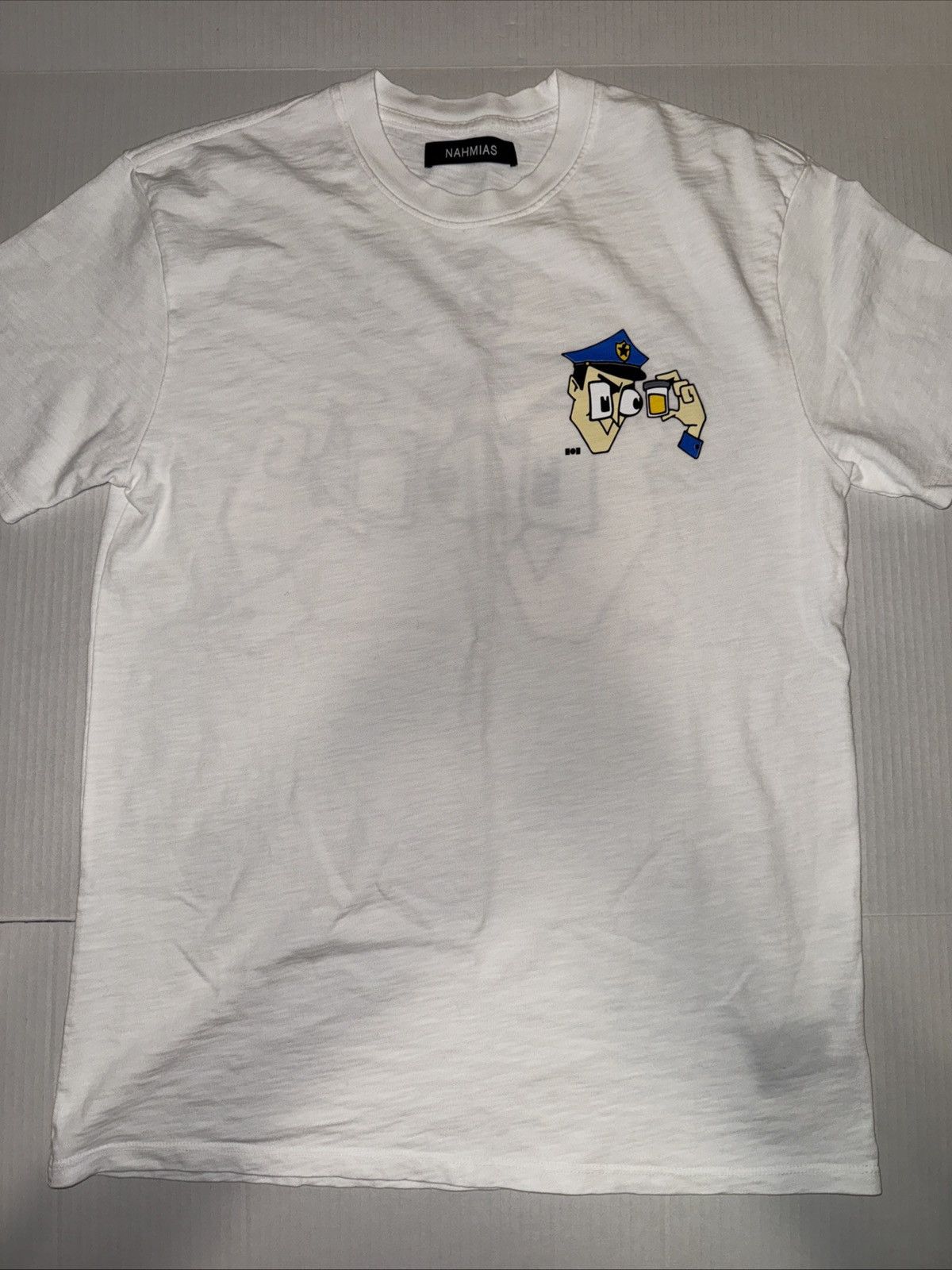 Nahmias Nahmias Drug Test Printed White Tshirt Size M NWT Size US M / EU 48-50 / 2 - 1 Thumbnail