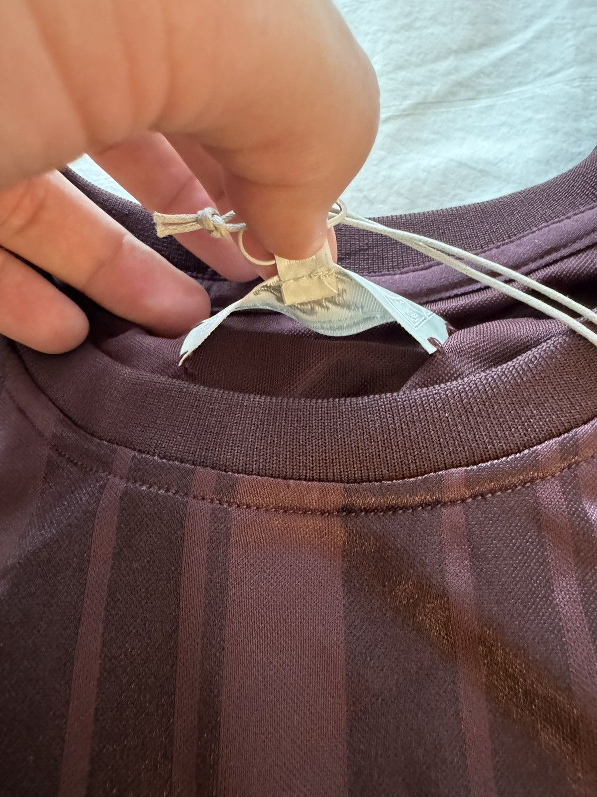 Kith Kith Pinstripe Tricot Panelled LS Tee Magma (Size XL) Size US XL / EU 56 / 4 - 12 Thumbnail