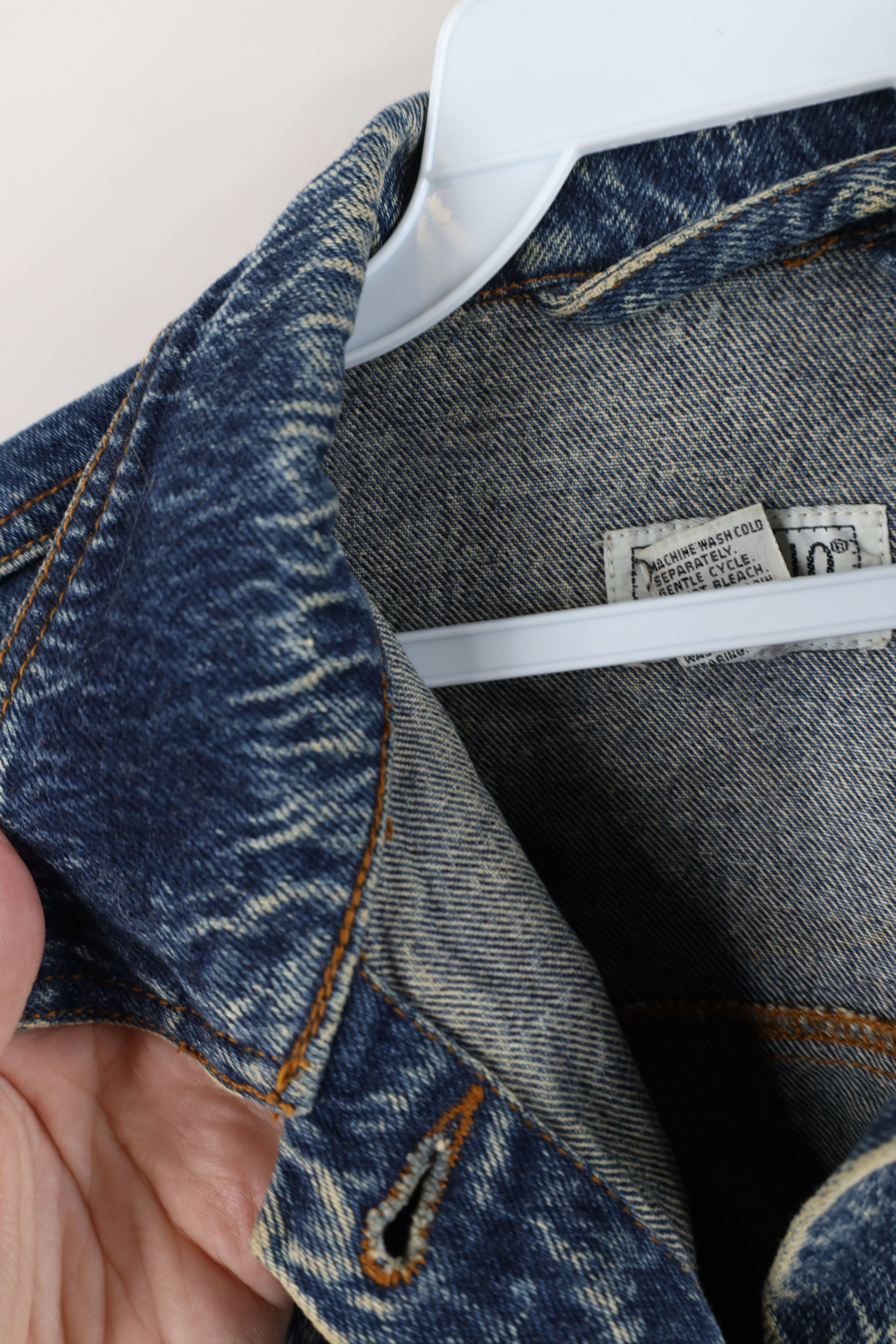 Vintage Vintage 90s Streetwear Acid Wash Denim Trucker Jacket Size M / US 6-8 / IT 42-44 - 9 Thumbnail
