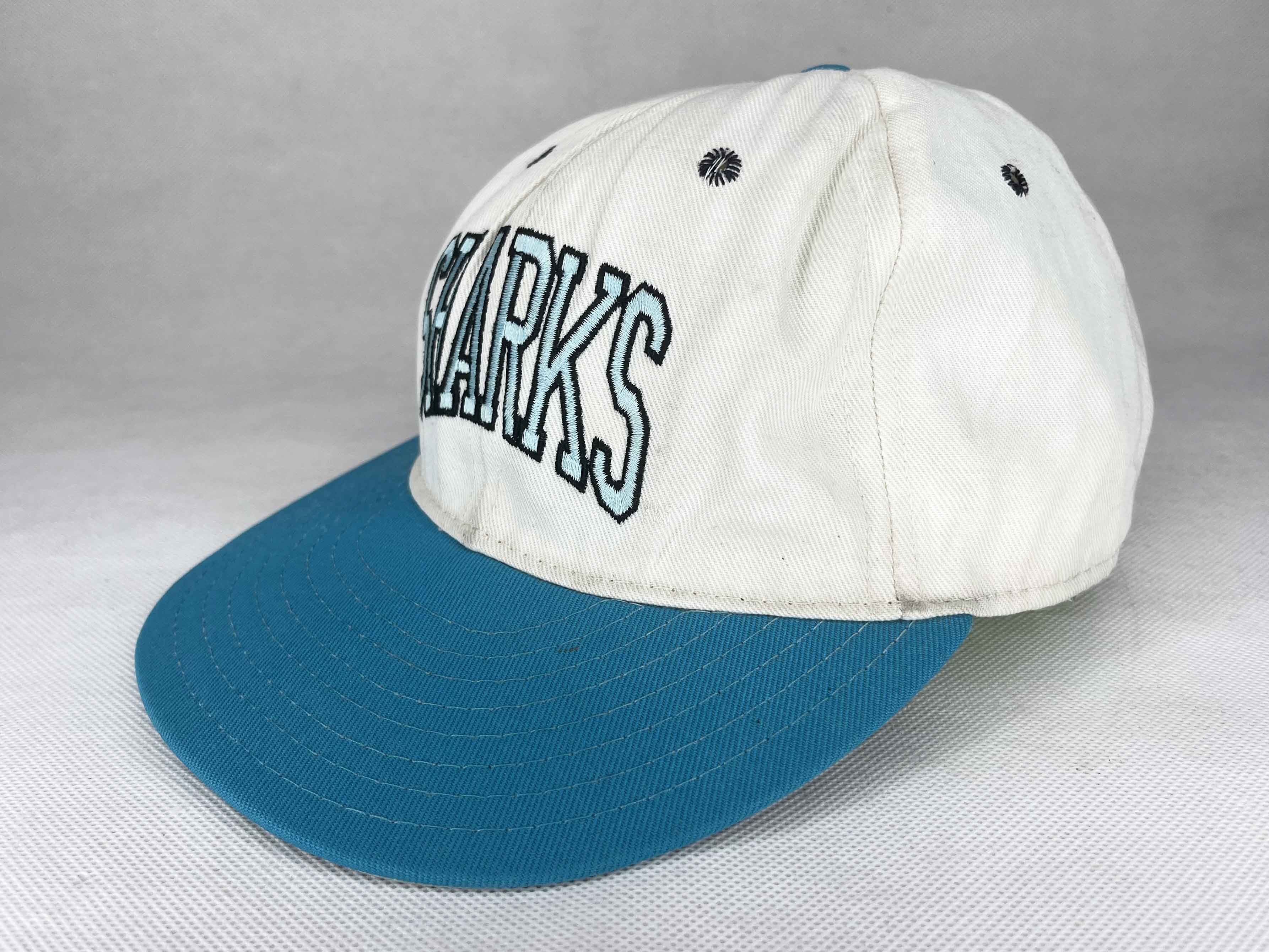 NHL Vintage Annco Double Logo NHL San Jose Sharks Hockey Cap Hat Size ONE SIZE - 4 Thumbnail