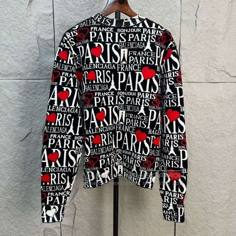 Balenciaga Balenciaga Vintage Love Heart Letter Knit Sweater Size US XS / EU 42 / 0 - 2 Thumbnail