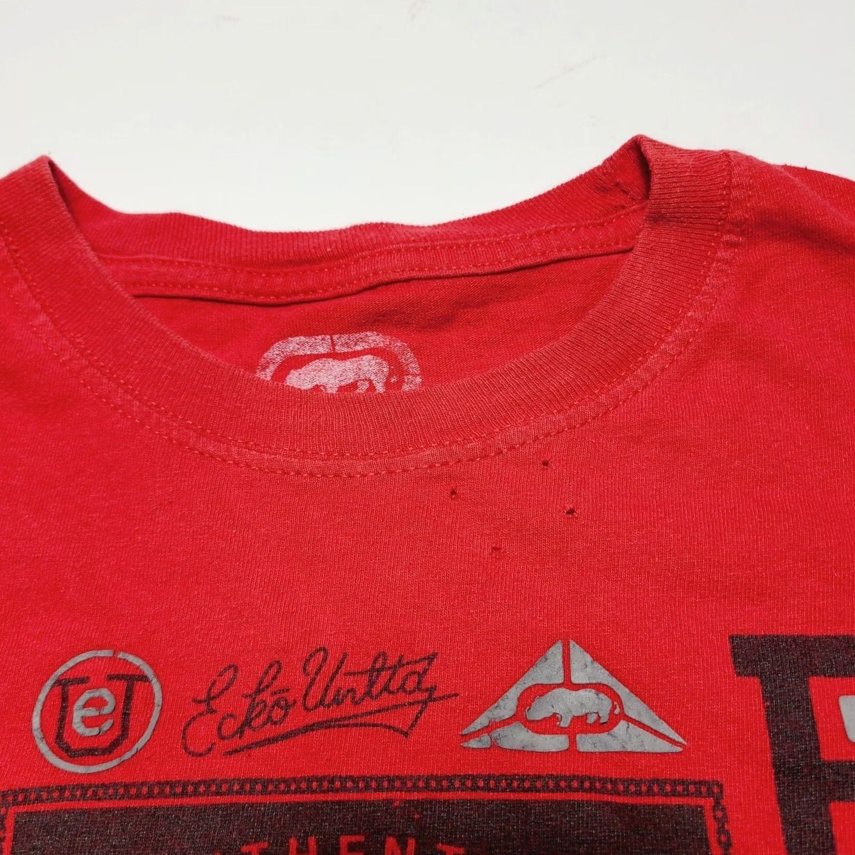 Ecko Unltd. Ecko Unltd T-Shirt Men L Y2K "We Play By Our Own Rules" Graphic Tee Logo Crew Neck Red 100% Cotton Regular Short Sleeve Vintage No Size US L / EU 52-54 / 3 - 2 Thumbnail