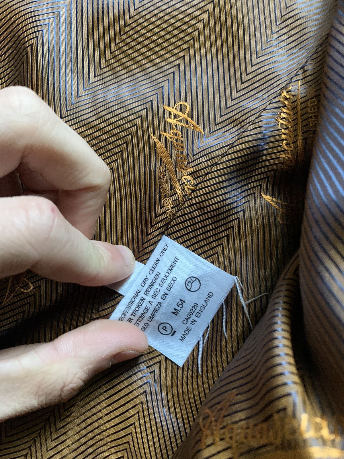 Aquascutum × Vintage Vintage Aquascutum Blazer Jacket Monogram Y2K USA Size 54R - 10 Thumbnail