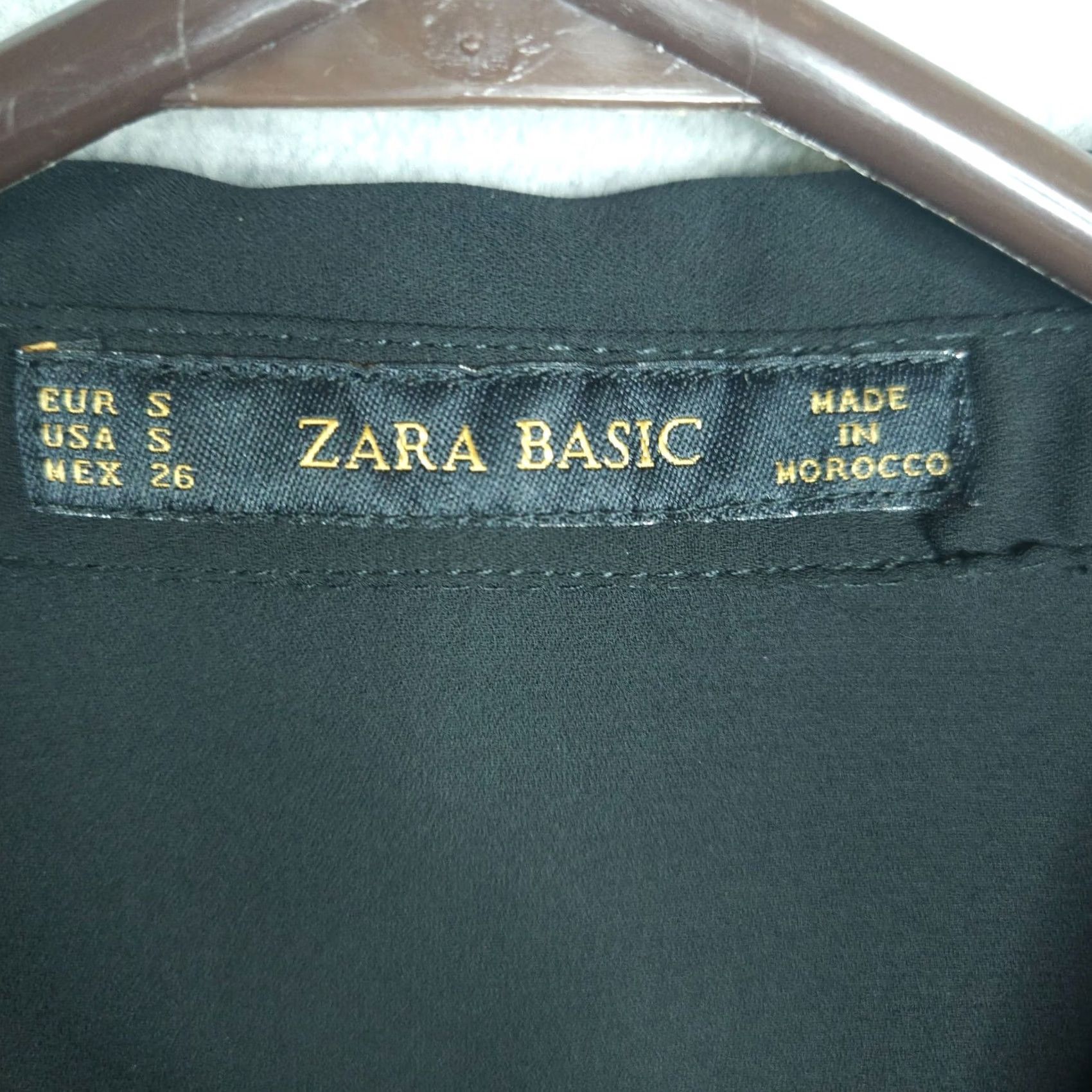 Zara ZARA BASIC Blouse Size S Women's Button Up 2/3 Lace Sleeve Size S / US 4 / IT 40 - 6 Thumbnail