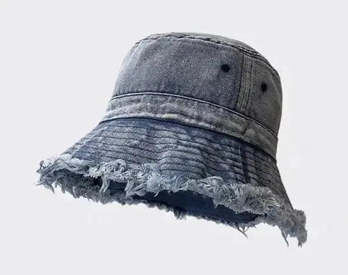 Other Utility grunge washed denim frayed bucket hat Size ONE SIZE - 1 Thumbnail
