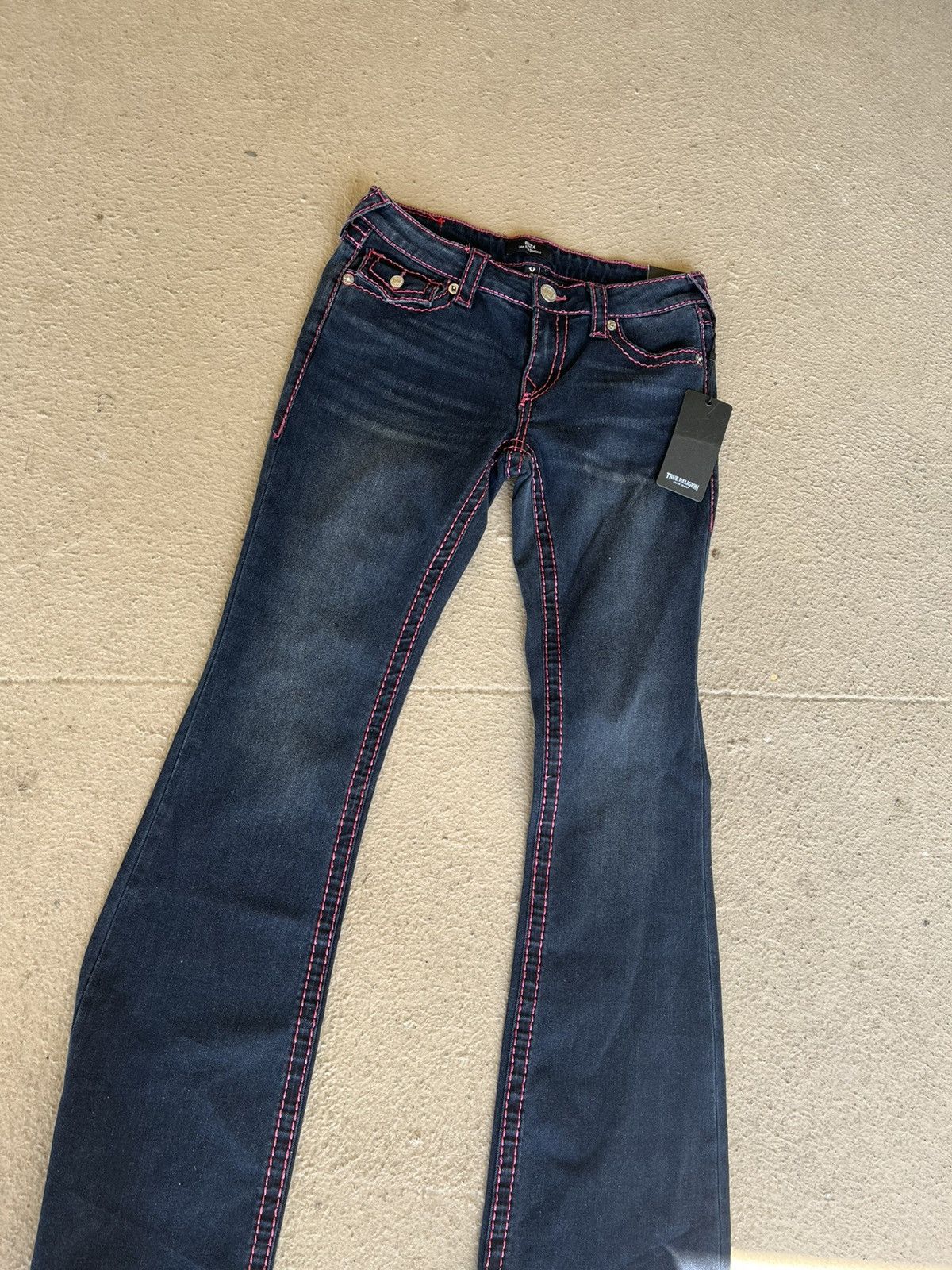 True Religion True Religion Women's Navy and Pink Jeans Size 28" / US 6 / IT 42 - 4 Thumbnail