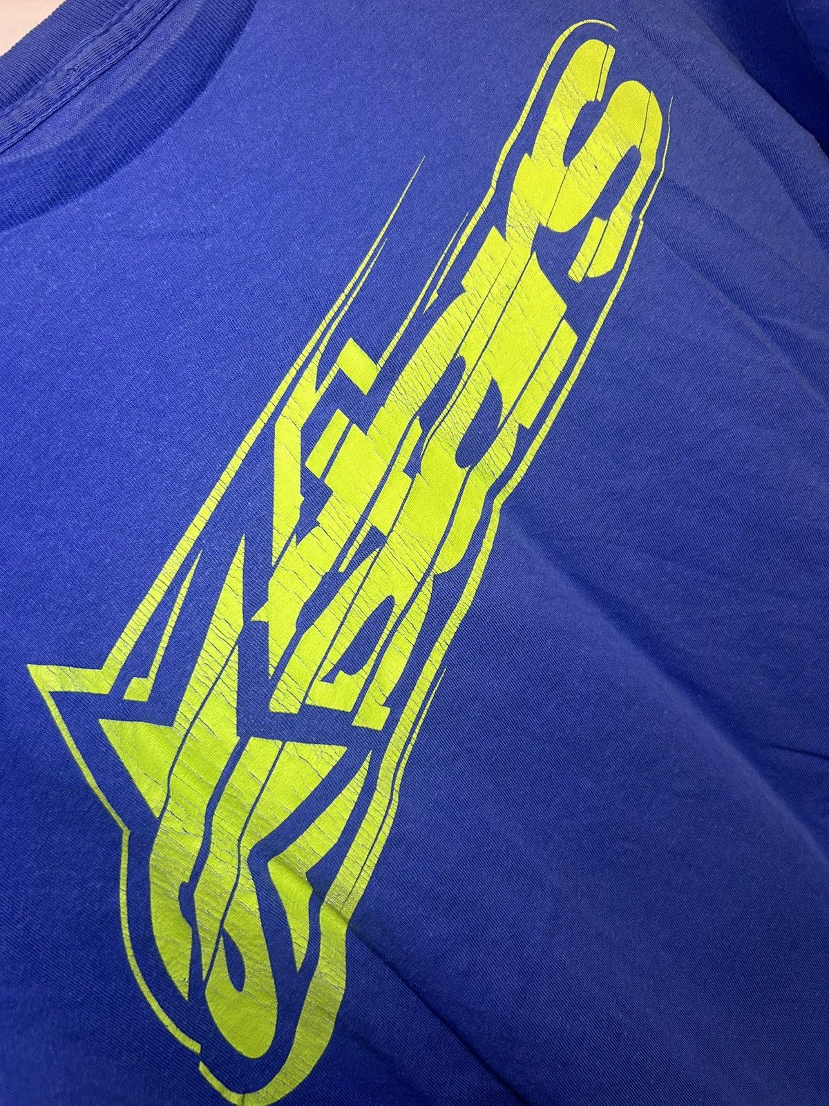 Alpinestars Vintage Alpinestars neon logo t-shirt Size US L / EU 52-54 / 3 - 4 Thumbnail