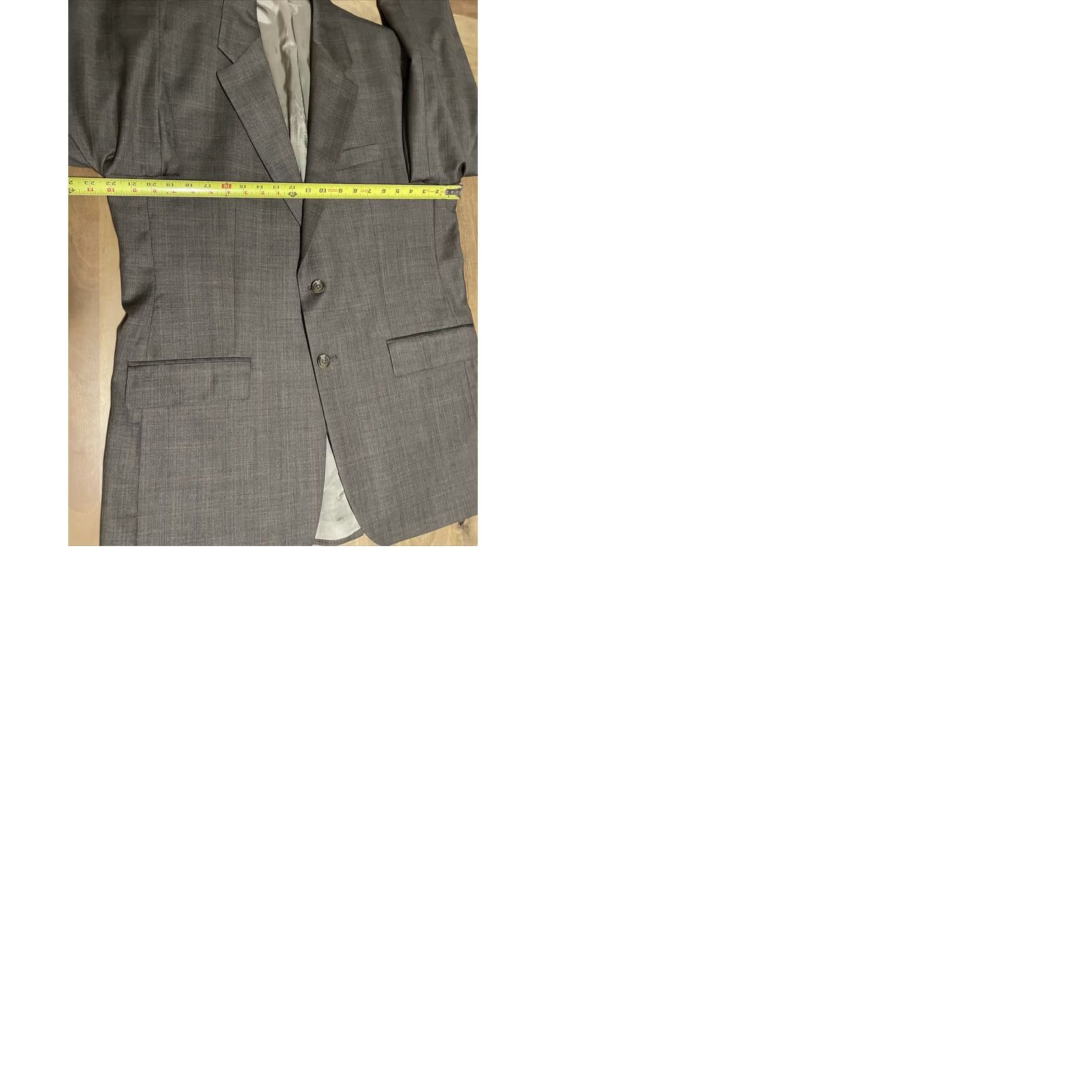 Ralph Lauren VINTAGE Ralph Lauren Blazer Mens 42L Sports Jacket Wool Cashmere Blend Brown Plaid Size 42R - 9 Thumbnail