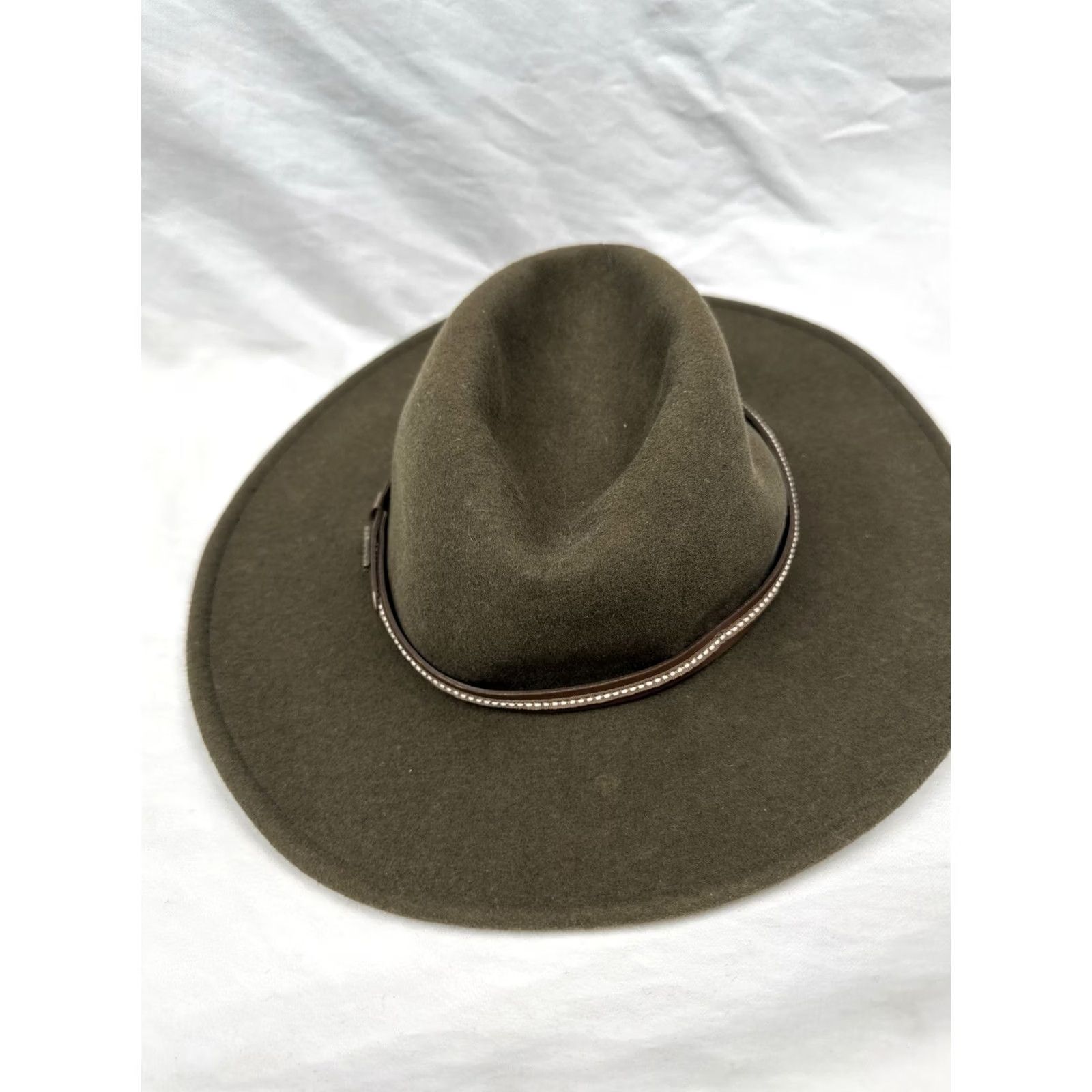 Stetson Stetson Fedora Hat Olive Men's Large Crushable Water Repellent Outdoor USA Made Size ONE SIZE - 6 Thumbnail