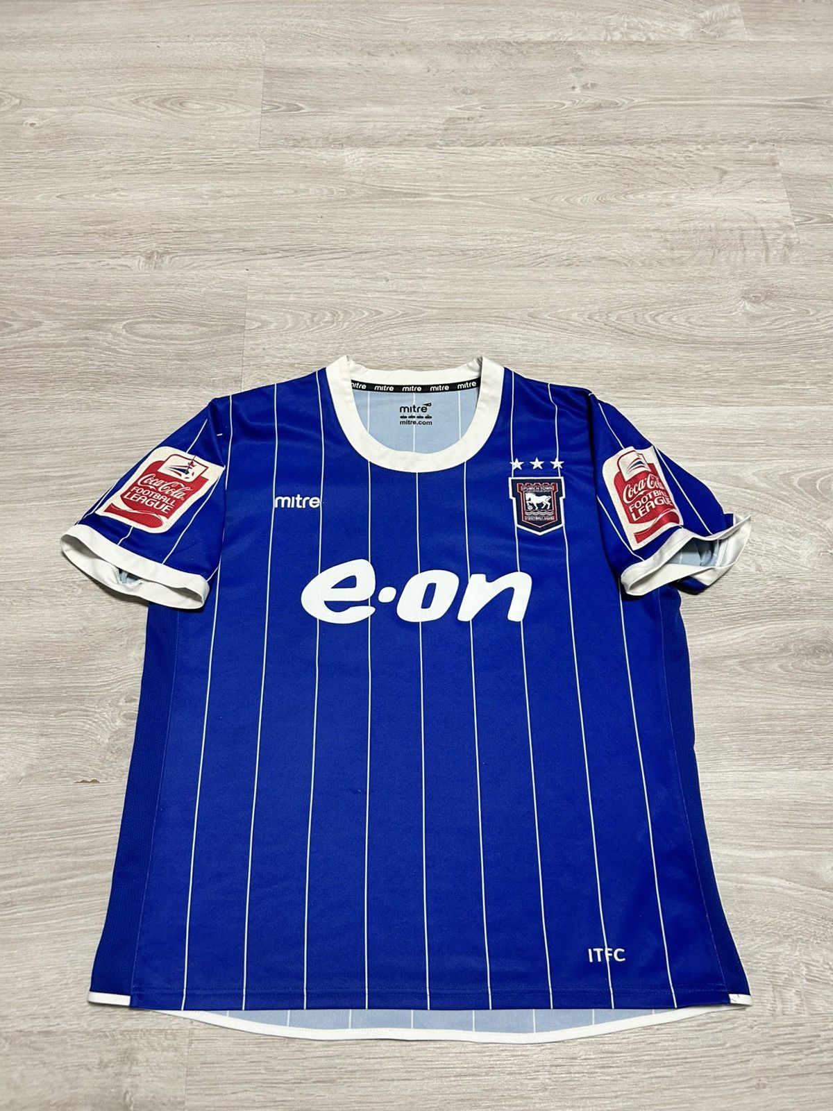 Vintage Vintage Mitre Ipswich Town 2007/08 Home shirt #14 LEE s Size US S / EU 44-46 / 1 - 1 Thumbnail