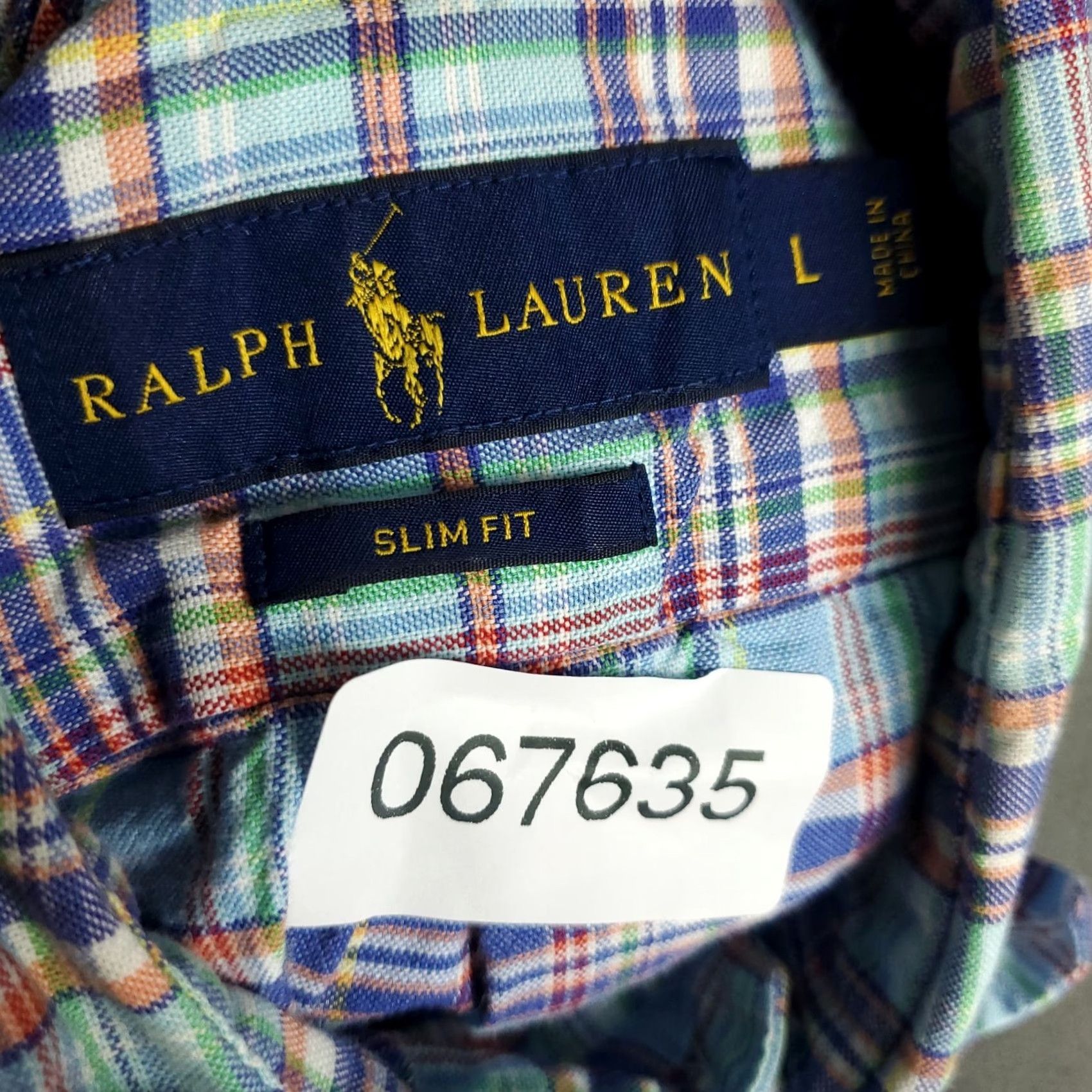 Ralph Lauren Ralph Lauren Shirt Mens Large Blue Plaid Slim Fit Button-Up Long Sleeve Polo Collar Classic American Preppy Size US L / EU 52-54 / 3 - 8 Thumbnail