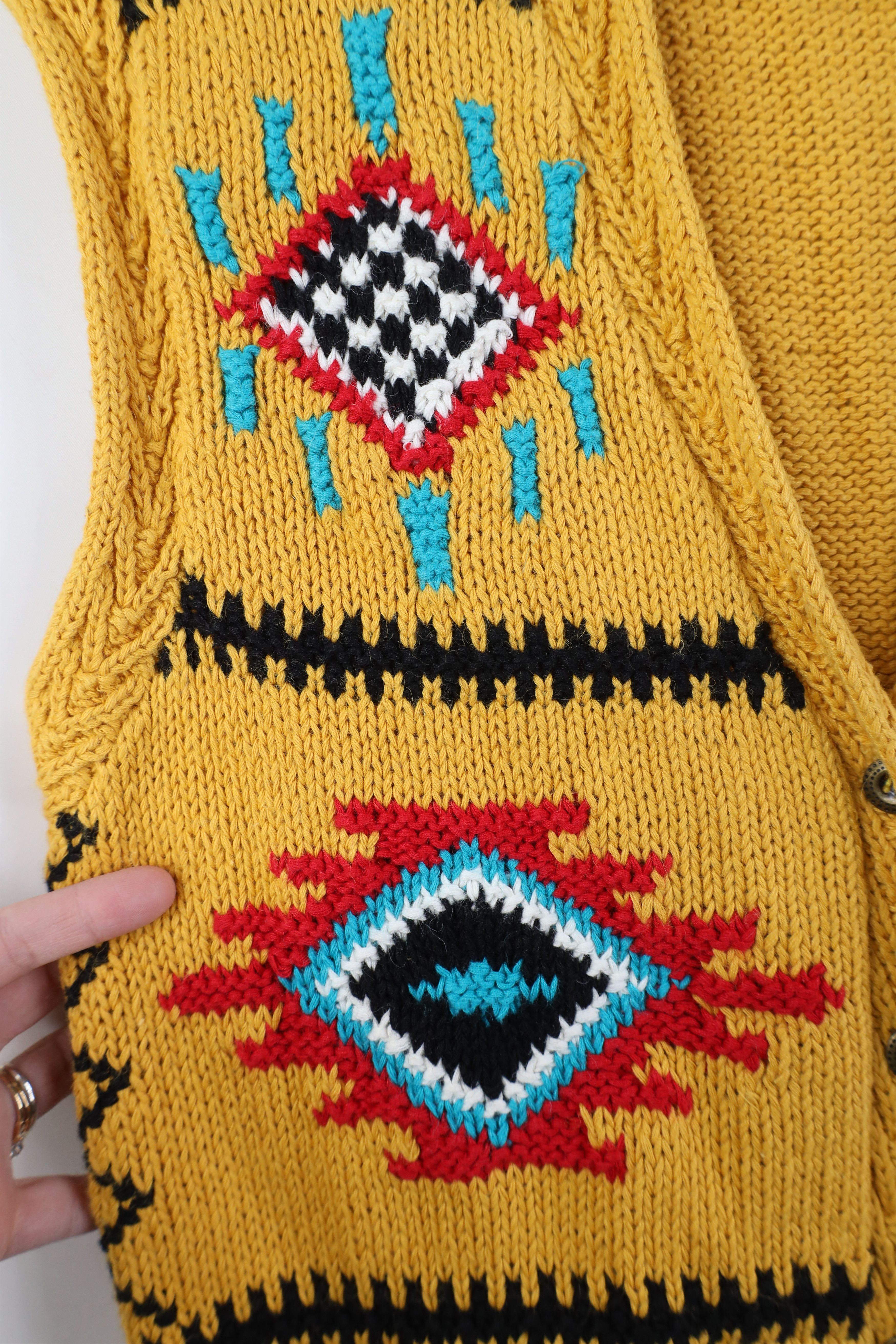 Vintage Vintage 90s Streetwear Southwestern Fair Isle Sweater Vest Size M / US 6-8 / IT 42-44 - 4 Thumbnail