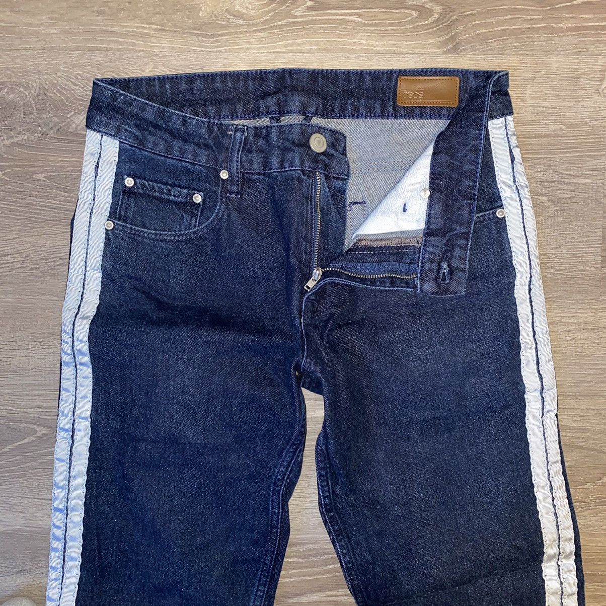 Asos ASOS Slim Jeans With Side Stripes Size US 30 / EU 46 - 4 Thumbnail
