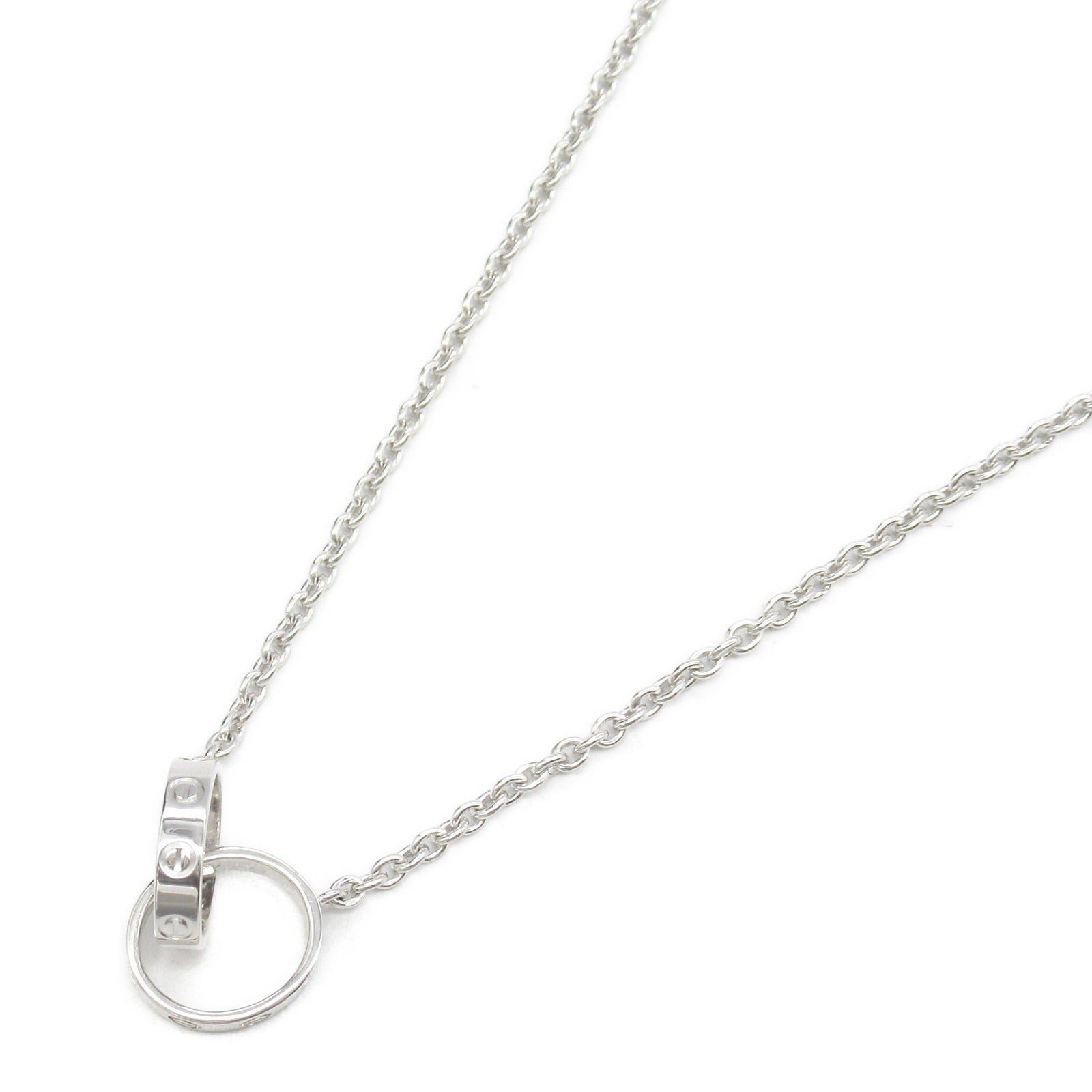 Cartier Cartier Baby Love Necklace K18Wg (White Gold) Silver Size ONE SIZE - 1 Thumbnail