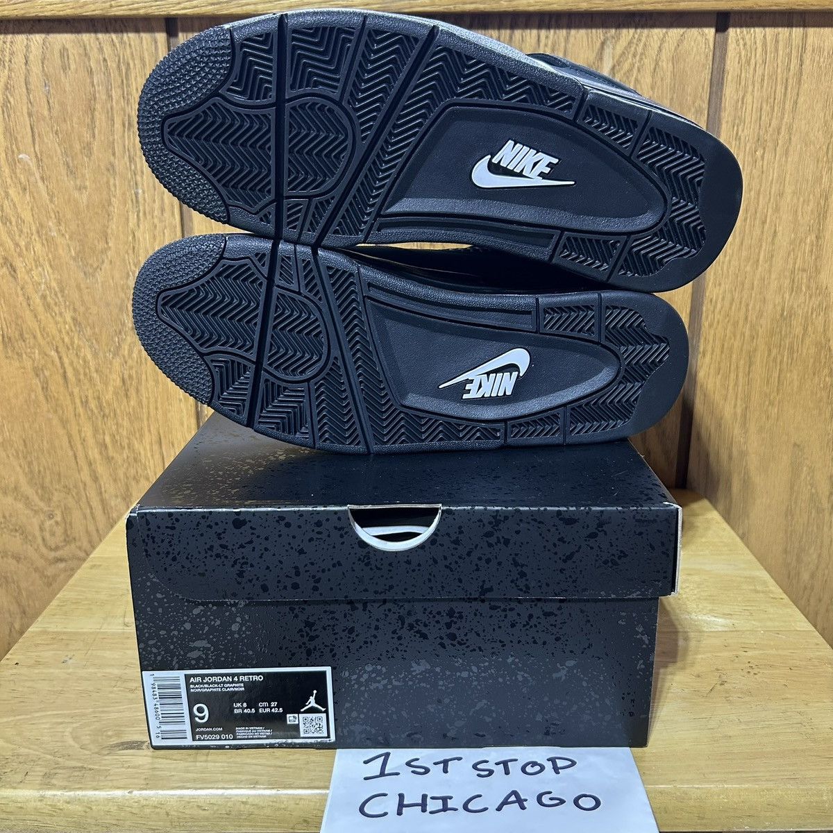 Jordan Brand Nike Air Jordan 4 Retro 2025 Black Cat FV5029-010 Mens 9 NEW Size US 9 / EU 42 - 7 Thumbnail