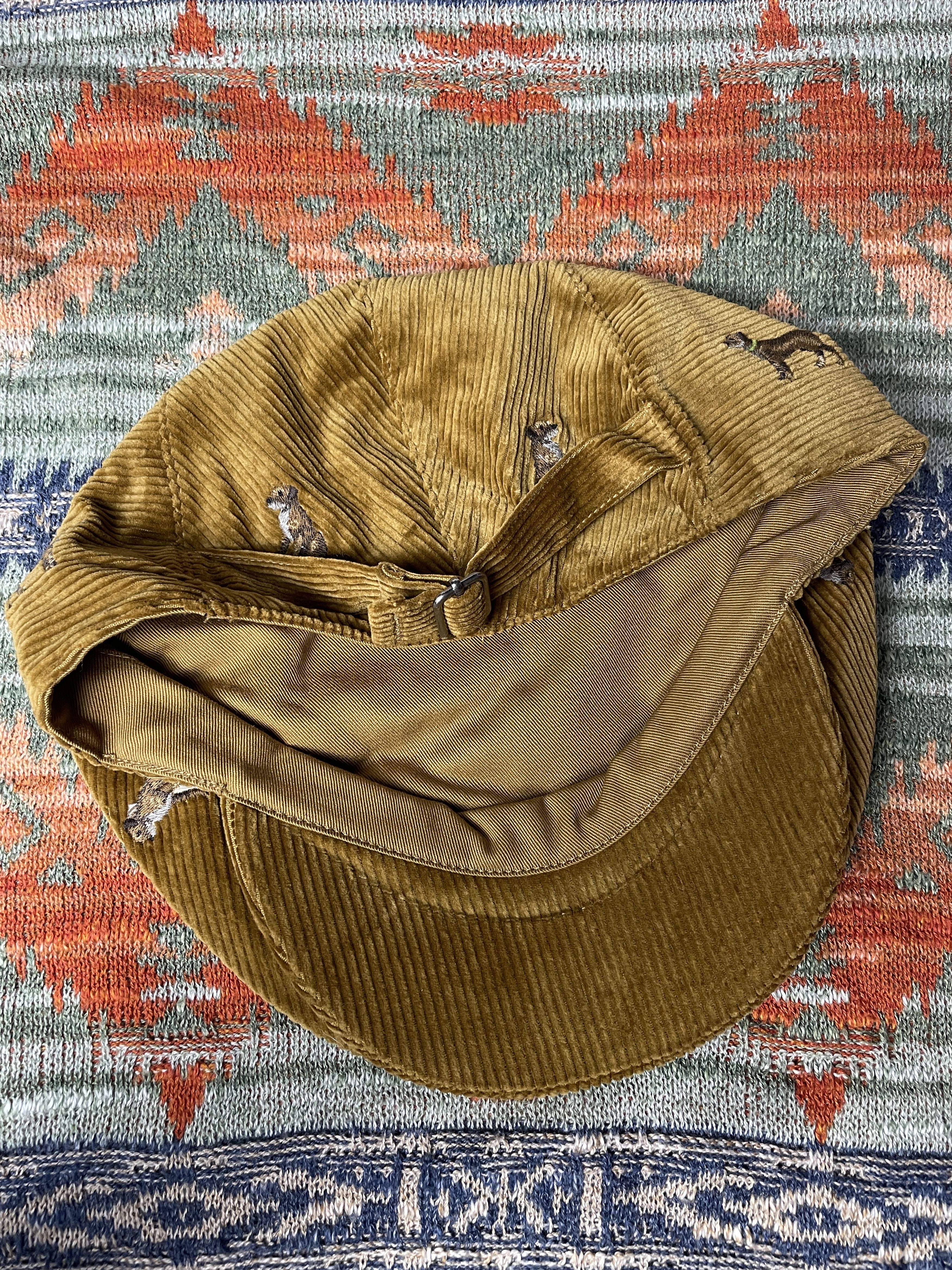 Polo Ralph Lauren Corduroy Flat Cap Beret Hat Peaked Cap