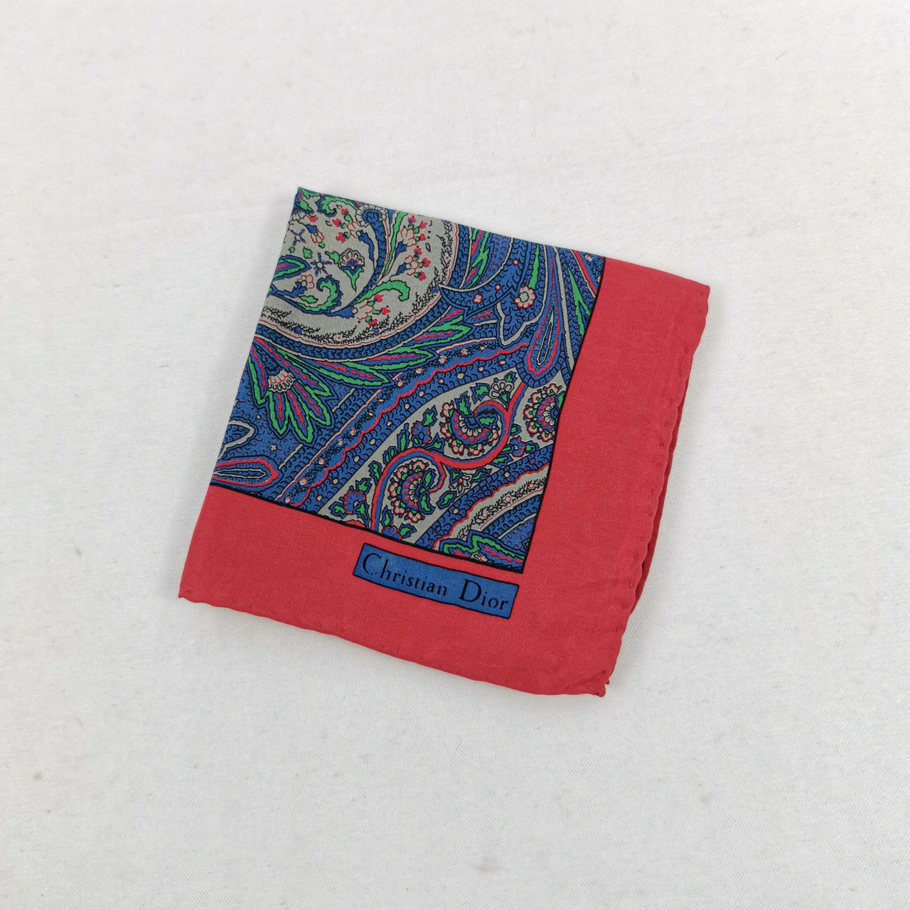 Japanese Brand Vintage Christian DIOR Handkerchief 56789 Size ONE SIZE - 4 Thumbnail
