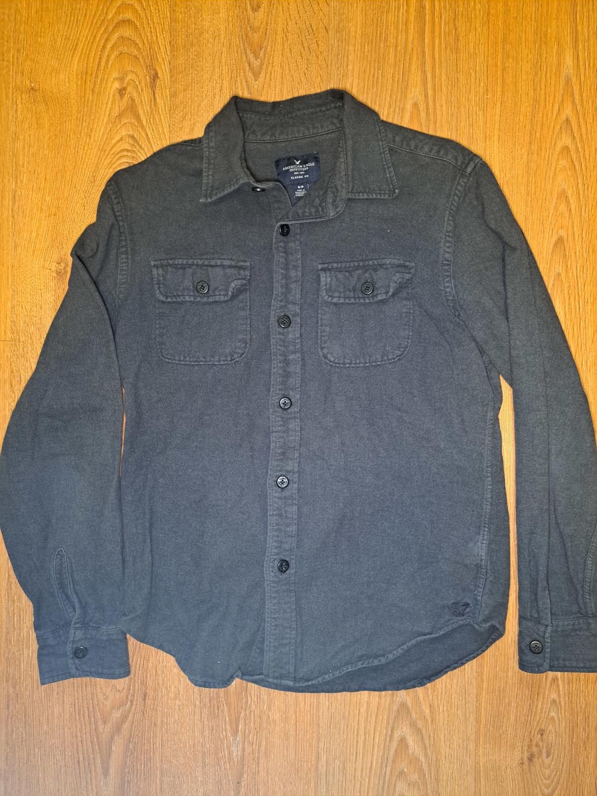 American Eagle Outfitters American Eagle Button Up Shirt Mens Small Gray Cotton Size US S / EU 44-46 / 1 - 1 Thumbnail