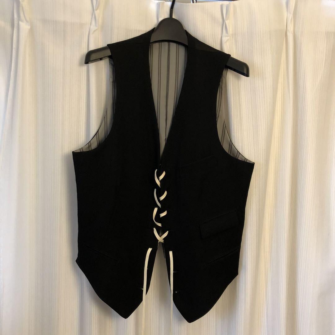 YOHJI YAMAMOTO pour homme 21SS lace-up vest