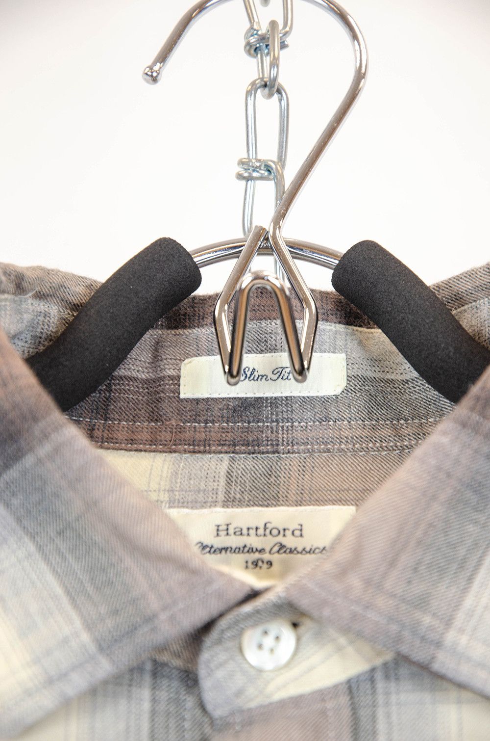 Hartford Hartford Slim Fit Plaid Cotton Shirt – Size M Size US M / EU 48-50 / 2 - 8 Thumbnail