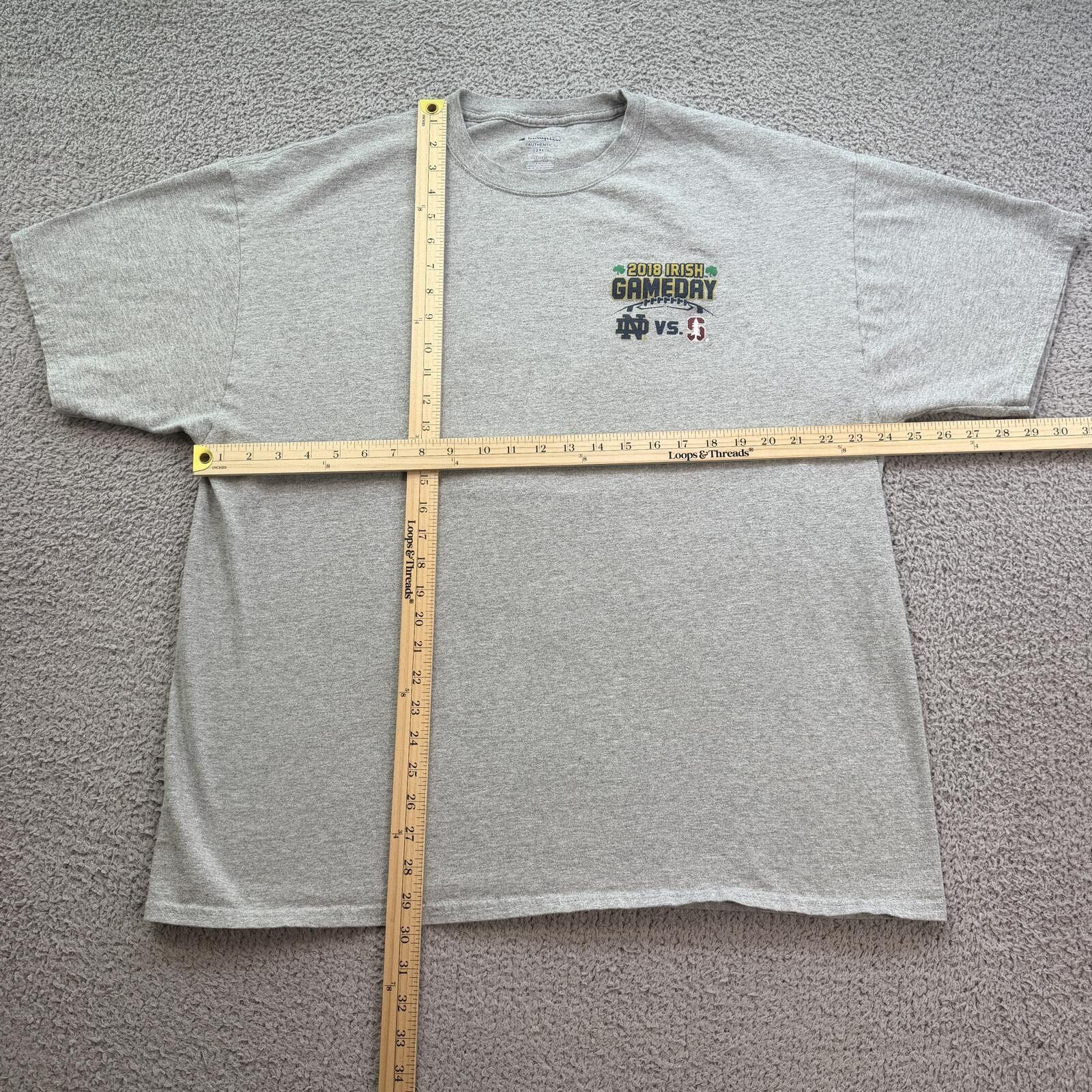 Champion 2018 Notre Dame vs Stanford Rivalry Champion T Shirt 2XL Size US XXL / EU 58 / 5 - 3 Thumbnail