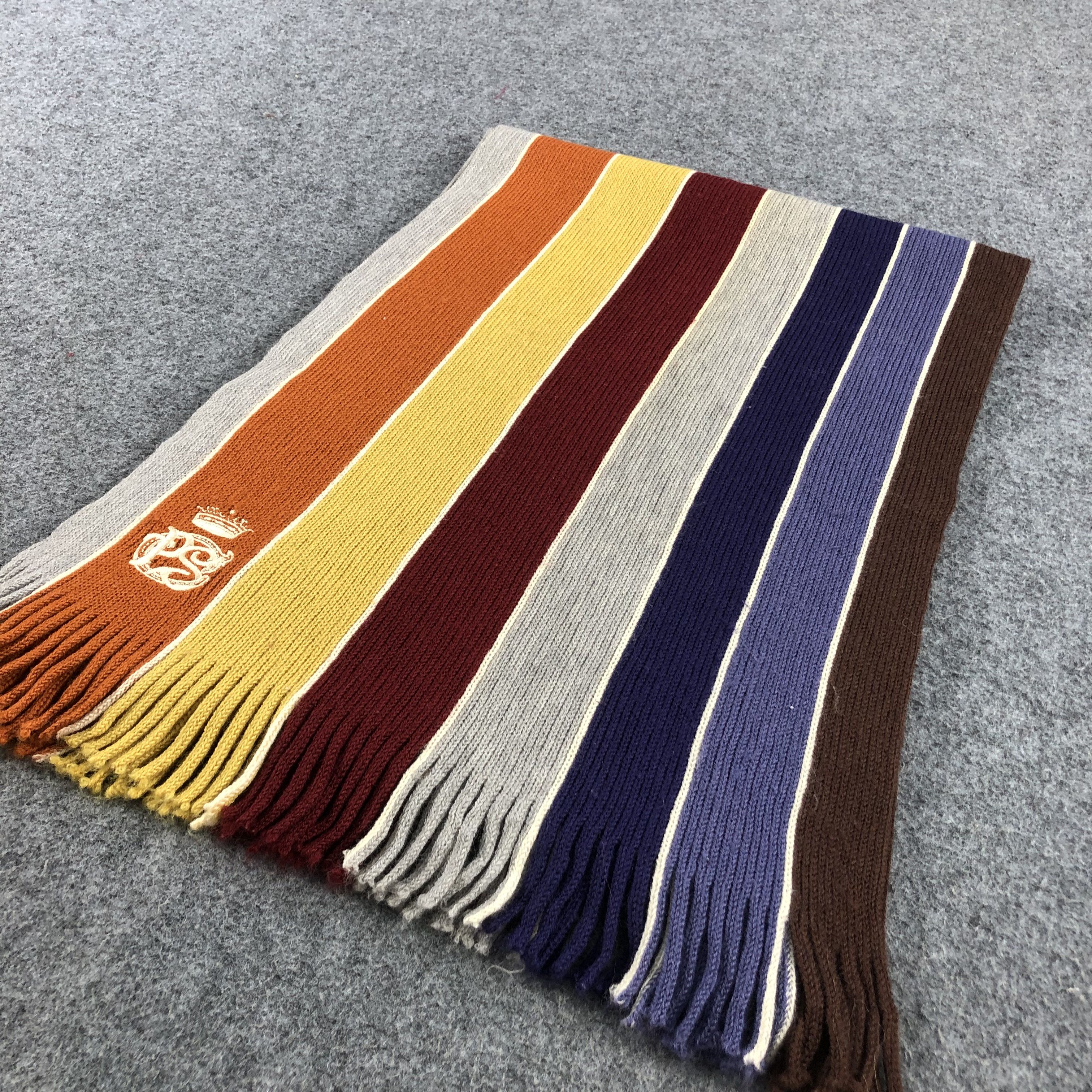 Paul Smith Paul Smith Striped Knit Wool Scarf Muffler V638 Size ONE SIZE - 3 Thumbnail