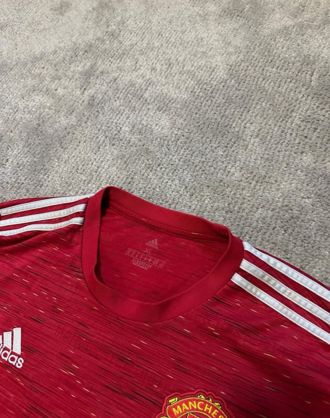 Adidas Adidas 2020-21 Manchester United Home Long Sleeve Jersey Size US XL / EU 56 / 4 - 5 Thumbnail