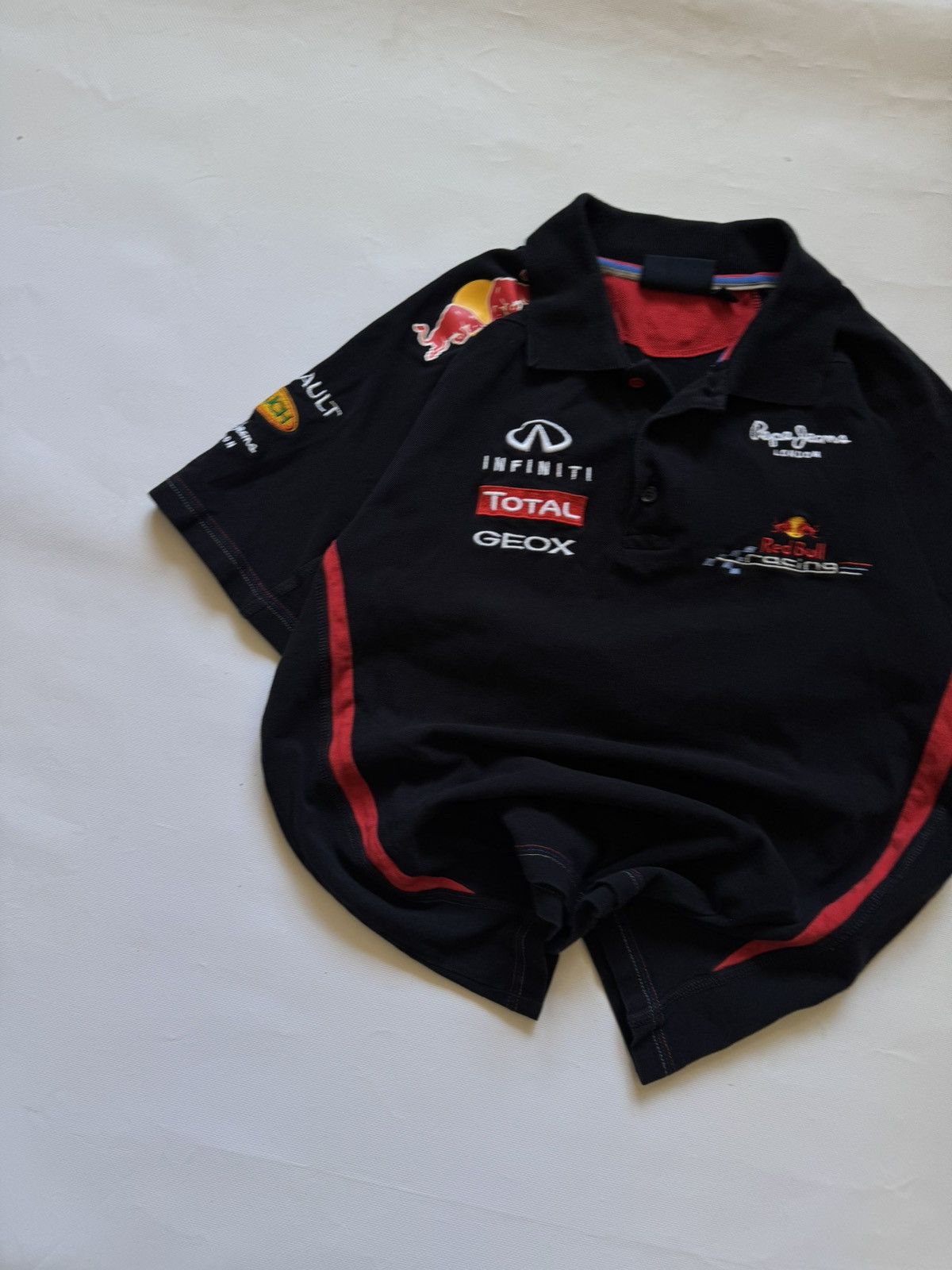 Red Bull RARE Vintage Red Bull Racing F1 Team Polo Shirt x Pepe Jeans Size US L / EU 52-54 / 3 - 4 Thumbnail