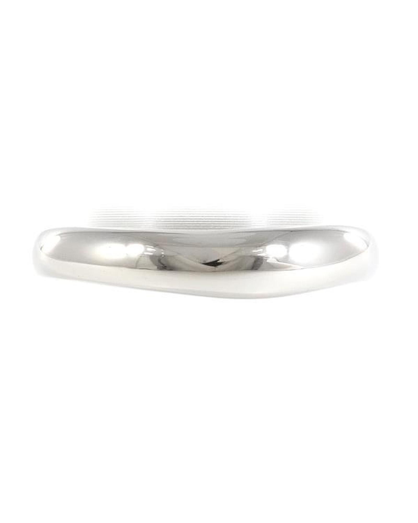image of Platinum Sapphire Ring In A Condition in Silver, Women's
