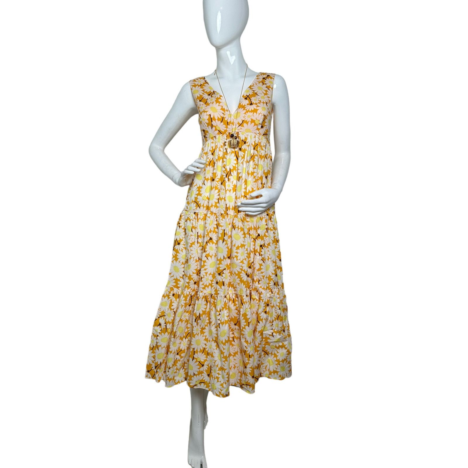 Kate Spade Kate Spade Kate Daisy Poplin Vineyard Midi Dress Size 6 Size M / US 6-8 / IT 42-44 - 1 Thumbnail