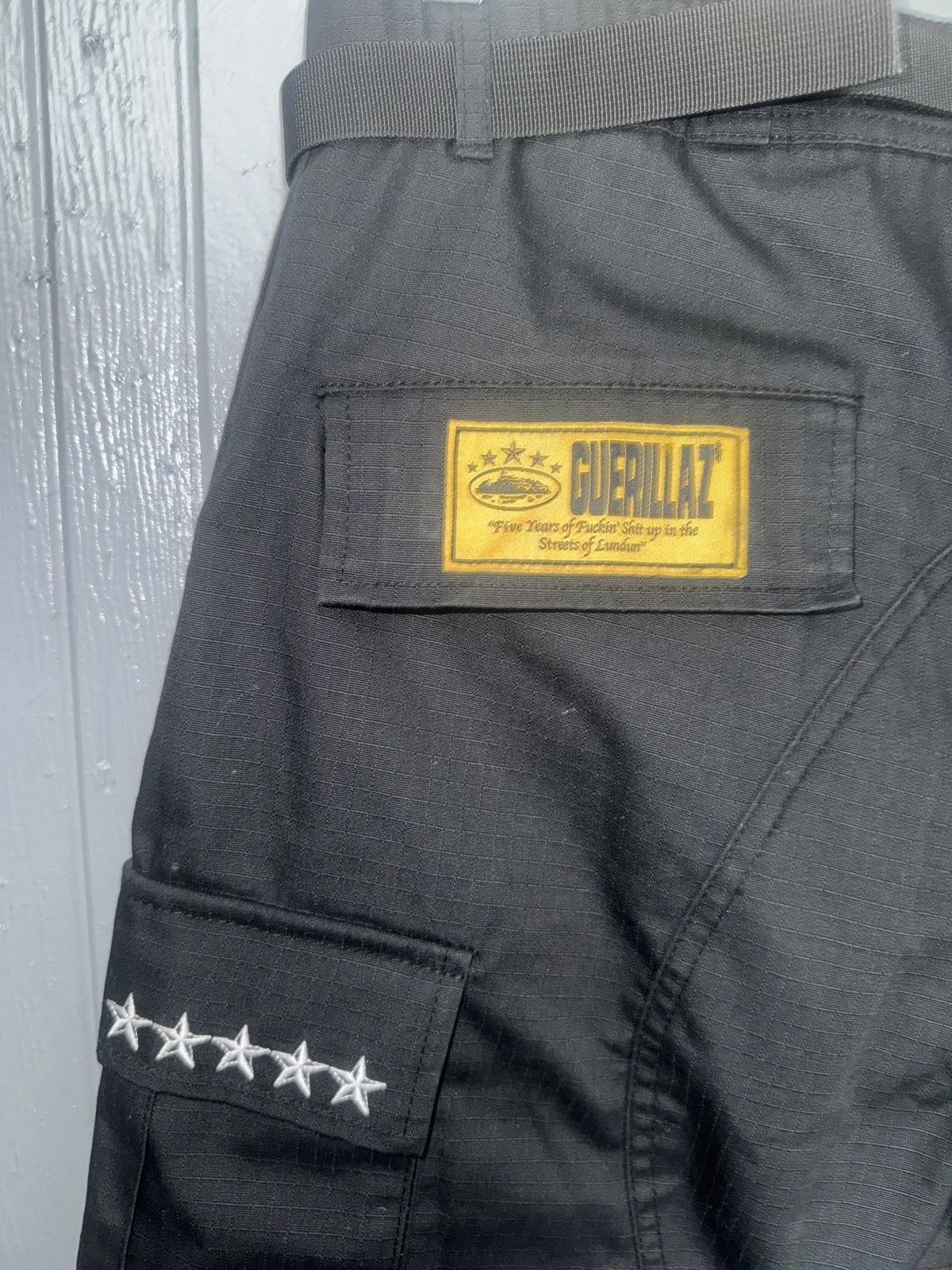 Corteiz Corteiz RTW 5 year anniversary Black Cargo Pants Size US 31 - 12 Thumbnail