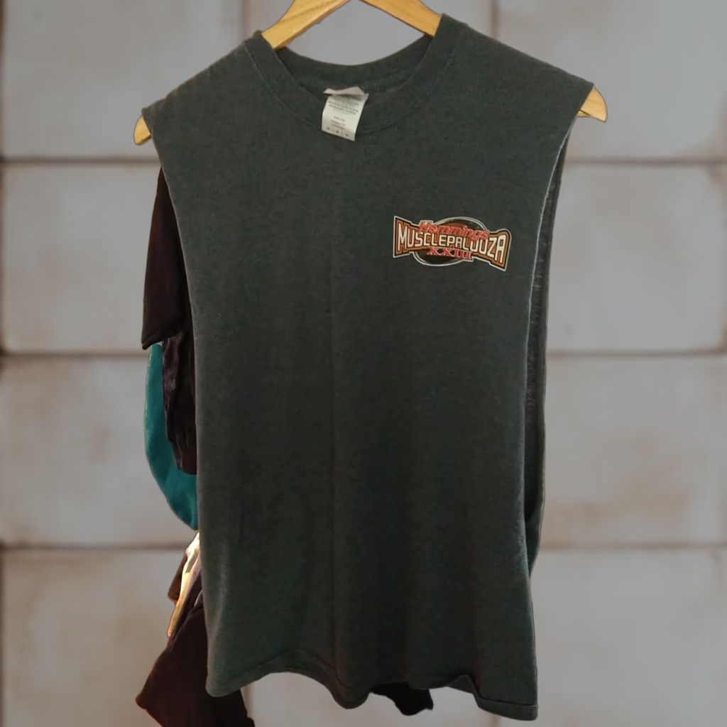 Gildan VINTAGE Hemmings MusclePalooza Tank Top Men M Gray Muscle Cars American NY T-Shirt Sleeveless Size US M / EU 48-50 / 2 - 1 Thumbnail