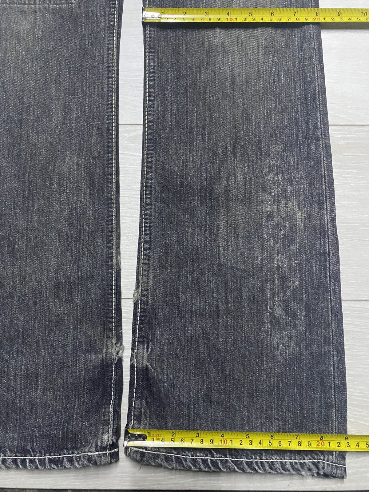 If Six Was Nine Vintage Japanese Brand On Board Patches Bootcut Flare Jeans Size US 34 / EU 50 - 21 Thumbnail