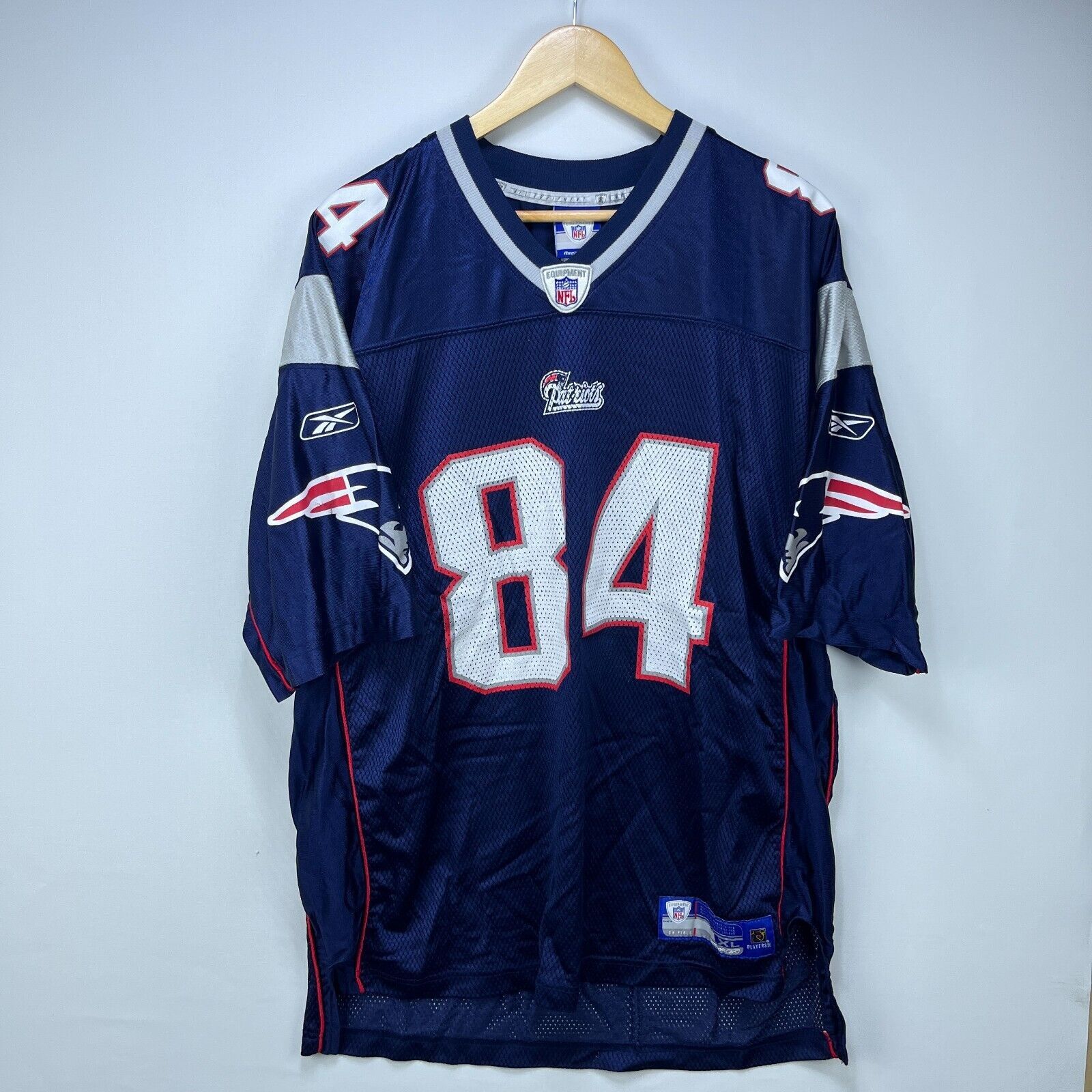 Reebok × Vintage Vintage Y2K New England Patriots NFL Benjamin Watson Reebok Size US XL / EU 56 / 4 - 1 Thumbnail