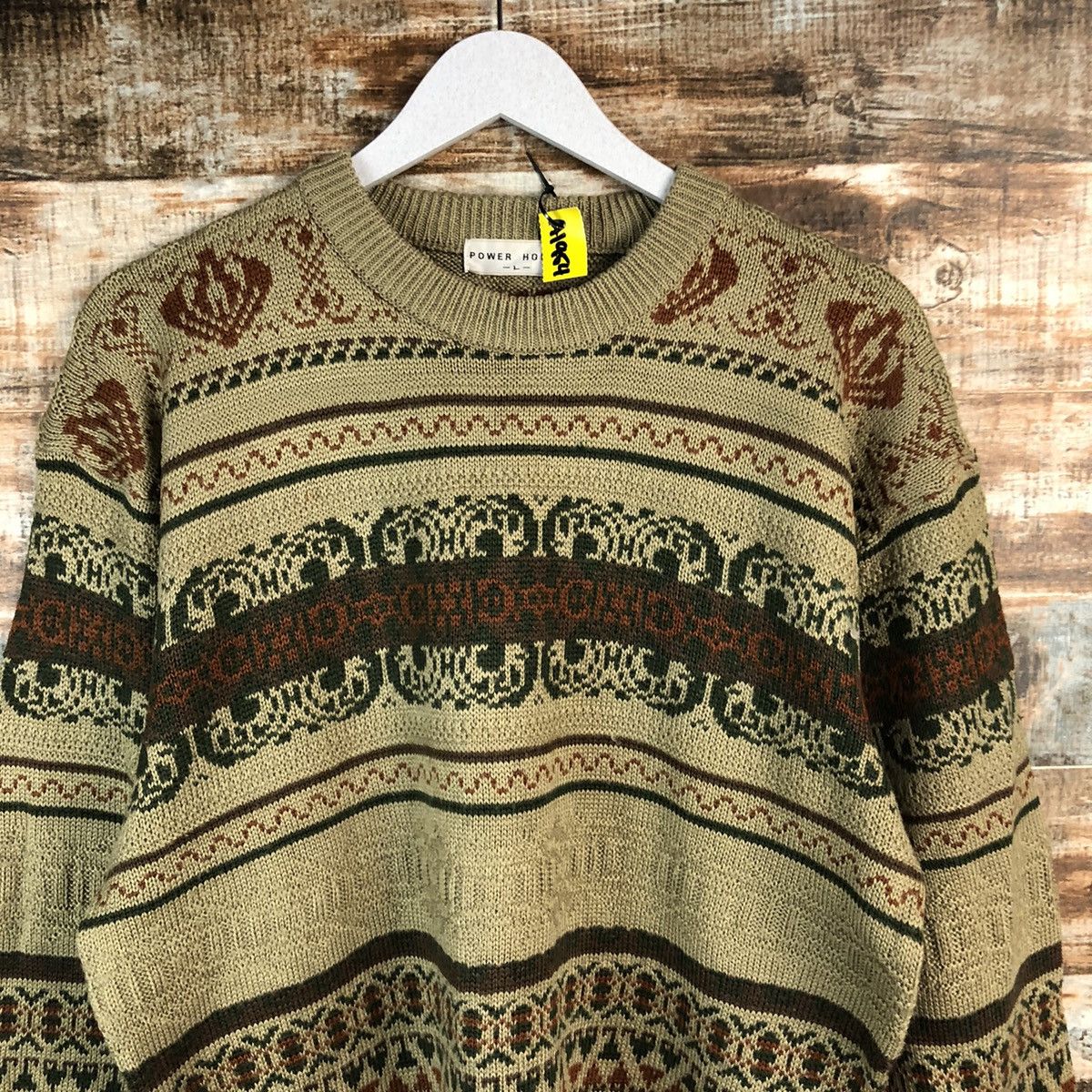 Vintage Power House Brown vintage Knitwear #A1954 Size US M / EU 48-50 / 2 - 5 Thumbnail