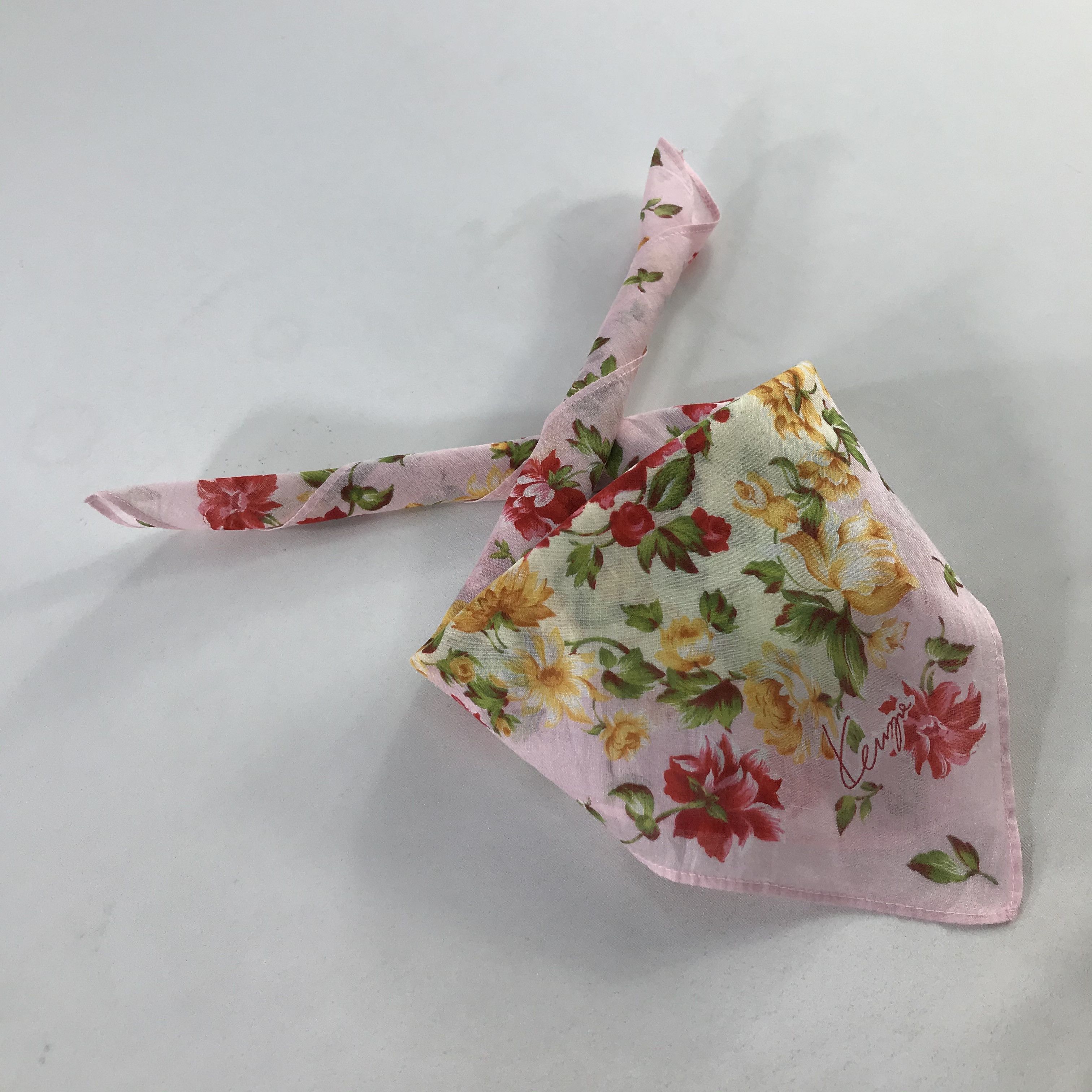 Kenzo × Vintage Kenzo Bandana / Handkerchief / Neckerchief - S1078 Size ONE SIZE - 4 Thumbnail