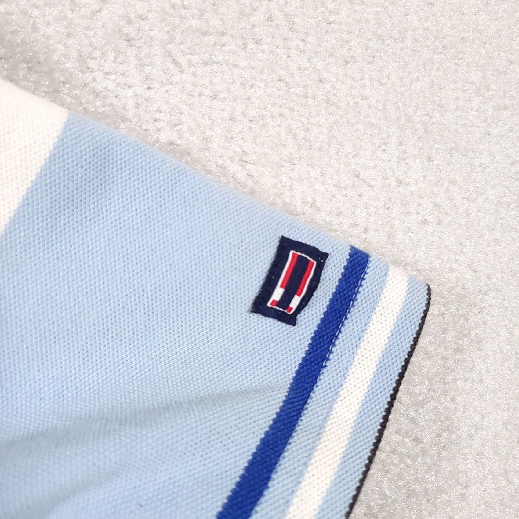 Bugle Boy VINTAGE Bugle Boy Striped Polo Shirt Mens Large Grunge Golf Shirt Size US L / EU 52-54 / 3 - 4 Thumbnail