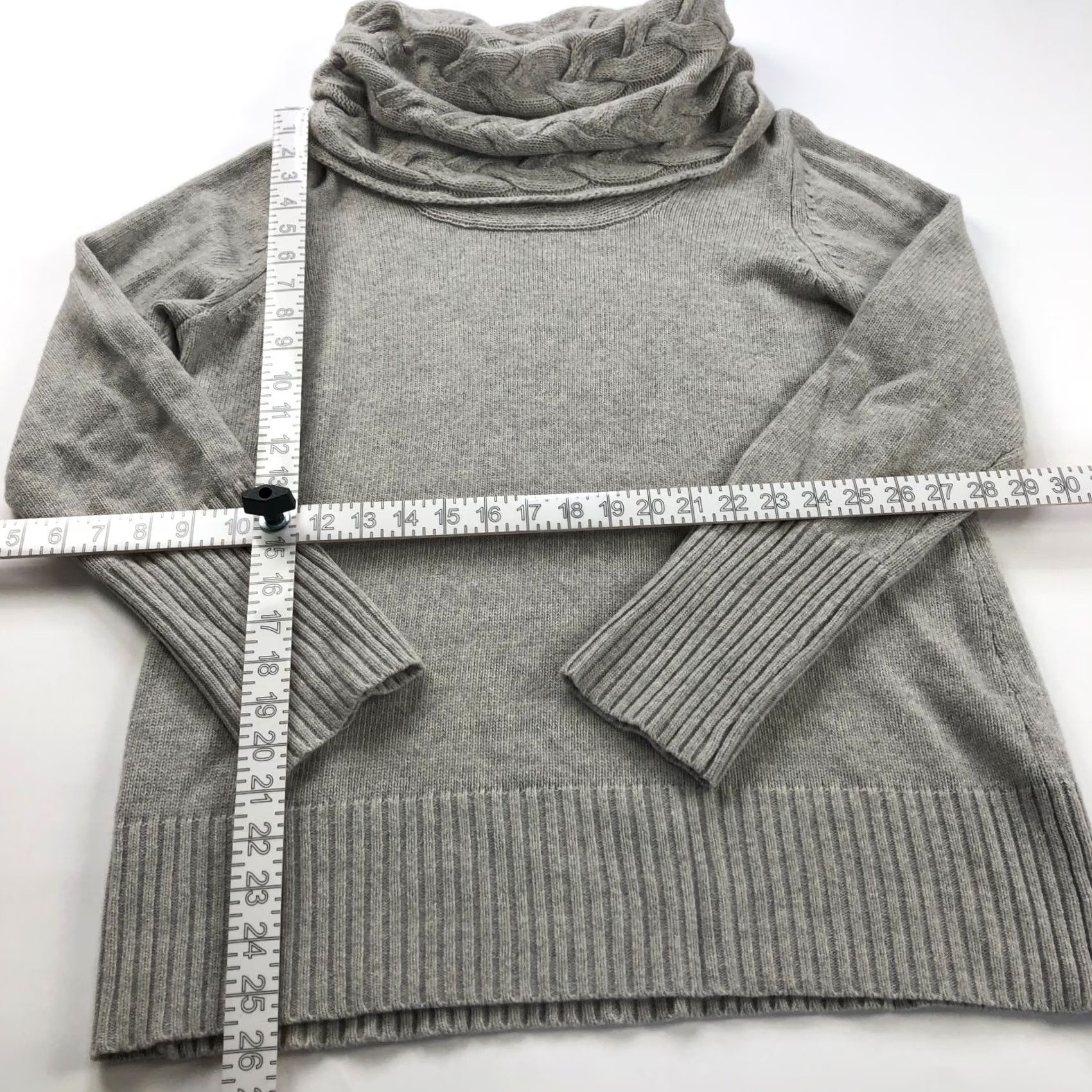 Banana Republic Banana Republic Pullover Sweater XL Merino Wool Cashmere Cowl Neck Gray Women Regular Size XL Size XL / US 12-14 / IT 48-50 - 2 Thumbnail