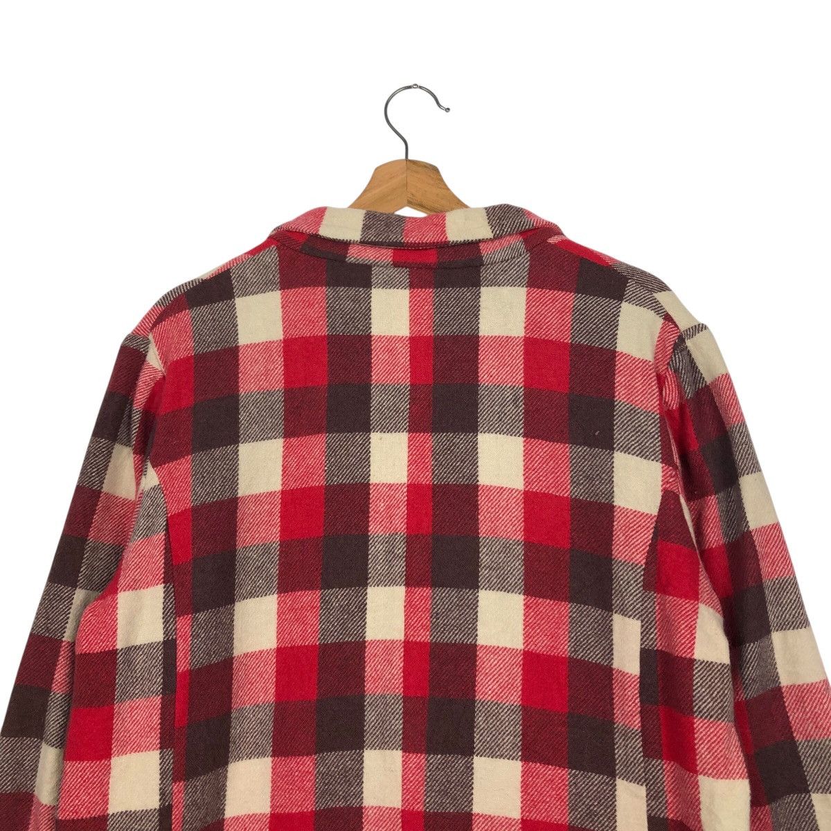 Flannel × Japanese Brand × Vintage 📌Vintage Chore Work Jacket Hikari Shoji Tartan Issey Miyake Size US M / EU 48-50 / 2 - 11 Thumbnail