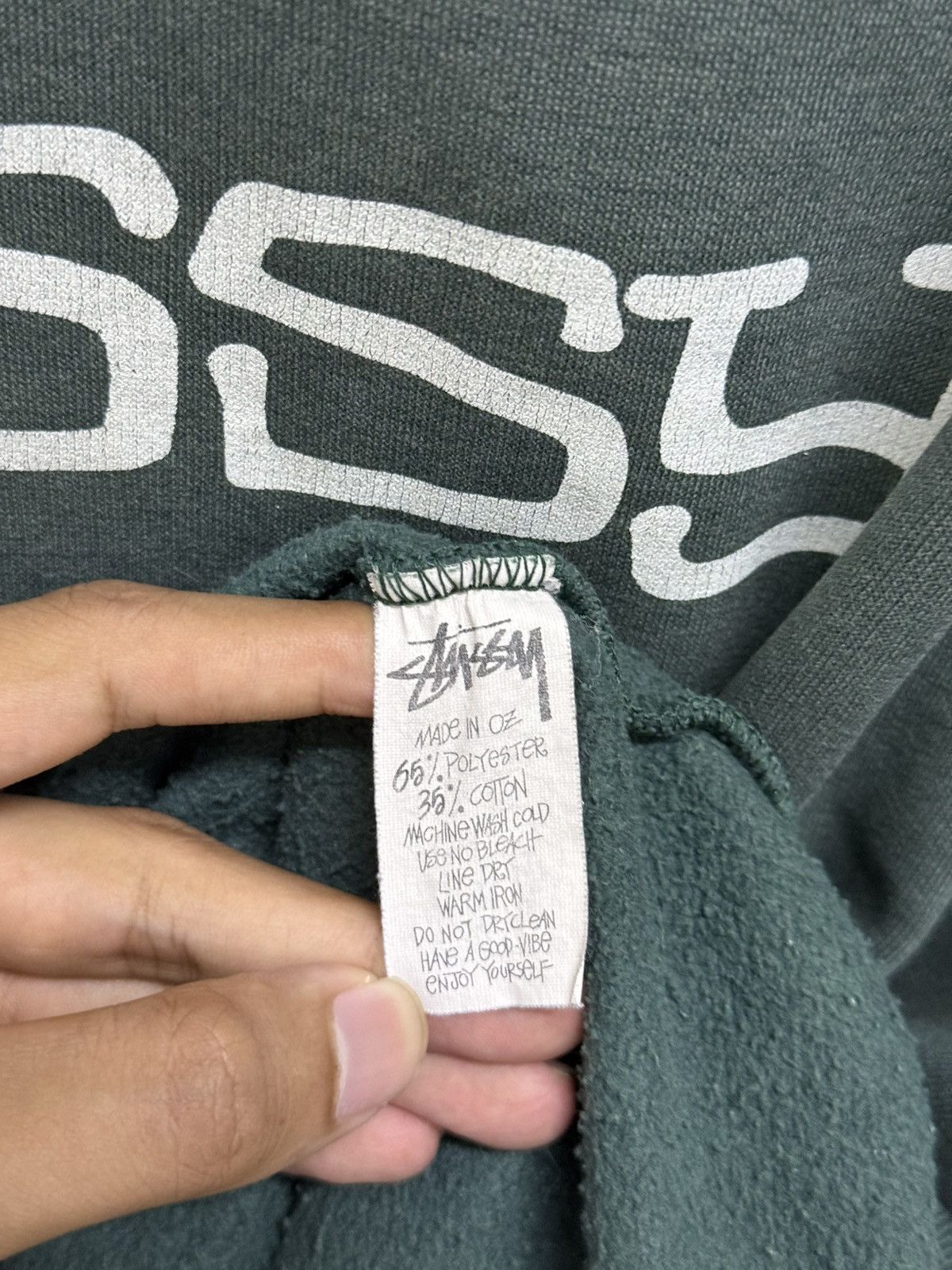 Stussy Vintage 80s Distressed Stussy Crown Faded Hoodie Size US XL / EU 56 / 4 - 6 Thumbnail