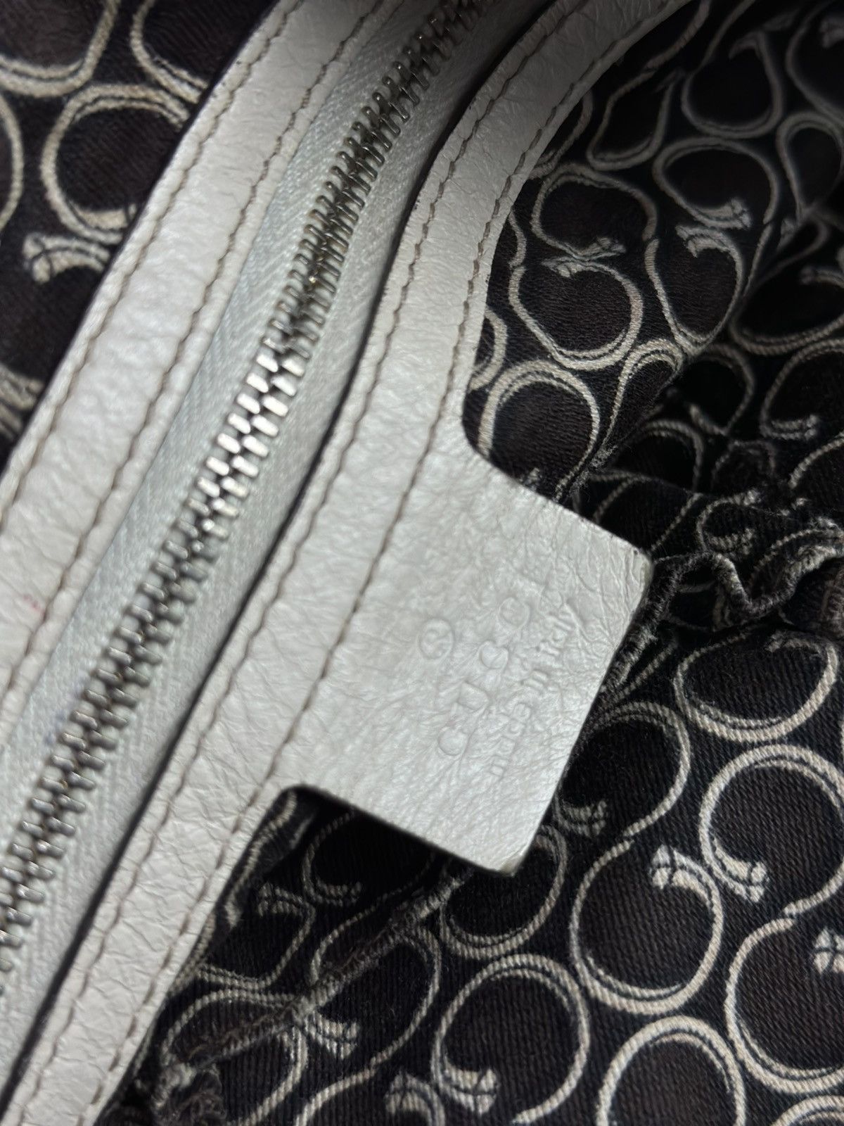 Gucci Gucci Ivory Leather Horsebit Nail Medium Tote Boston Bag Size ONE SIZE - 13 Thumbnail