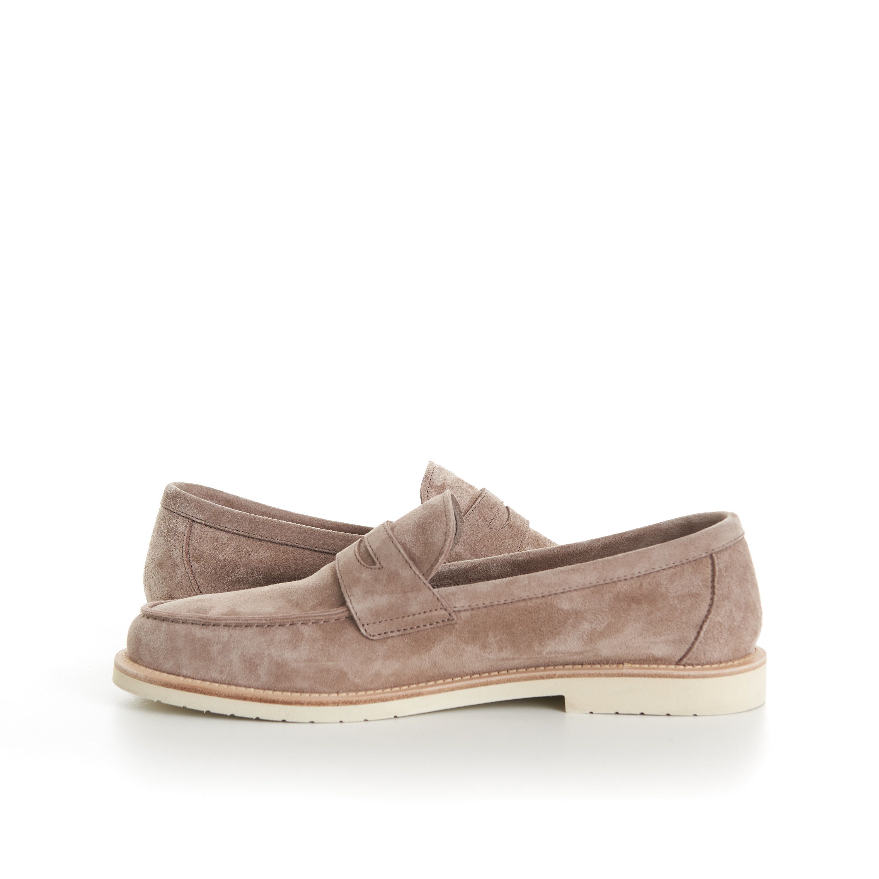 Brunello Cucinelli Reversed Calfskin Lightweight Penny Loafers Size US 7.5 / EU 40-41 - 9 Thumbnail