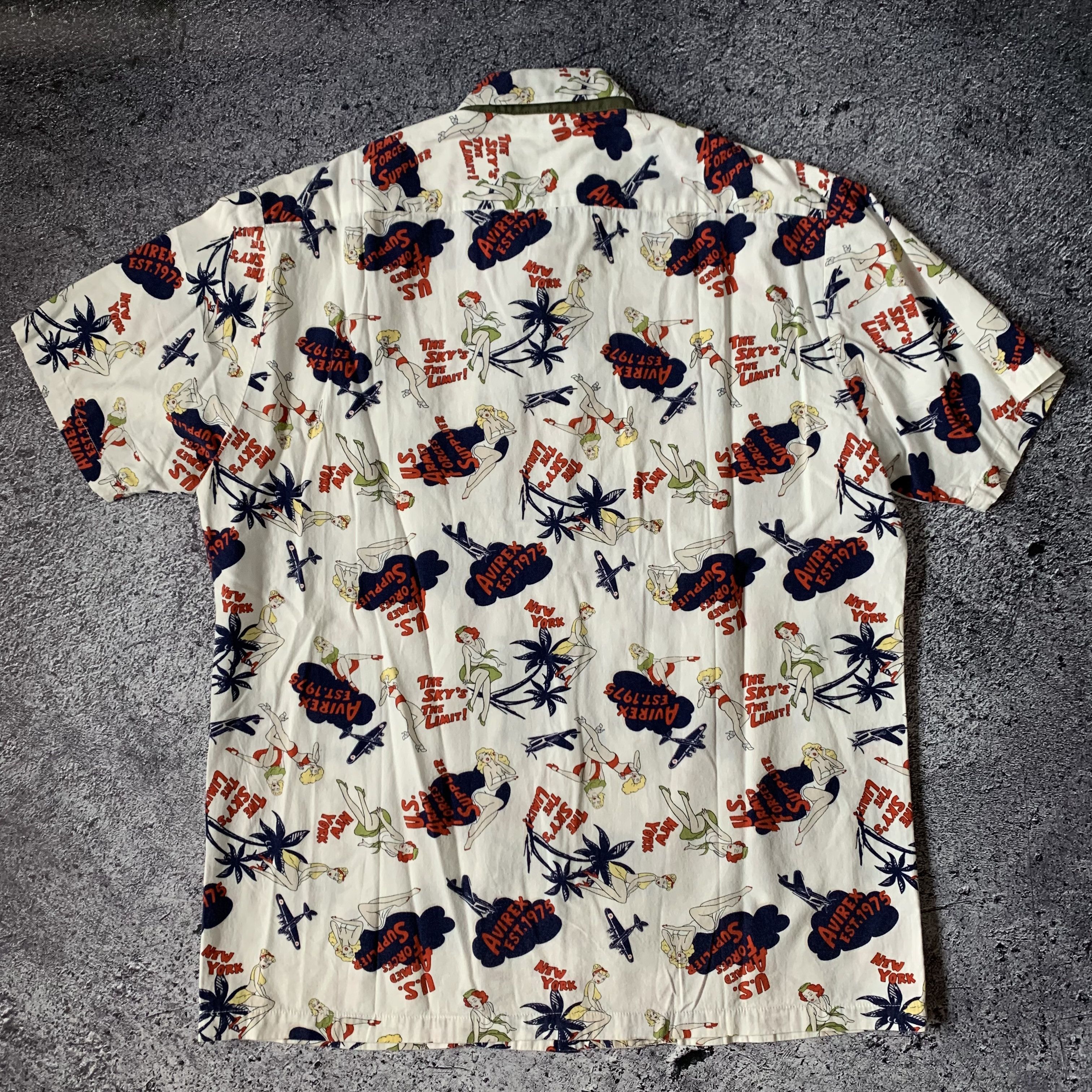 Hysteric Glamour Avirex x USMC Pocket Hawaiian All Over Print Shirt Size US L / EU 52-54 / 3 - 2 Thumbnail