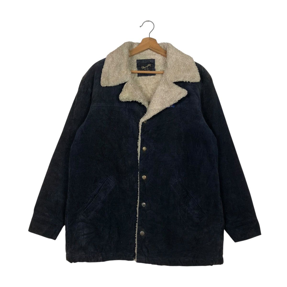 Wrangler 🔥VINTAGE CHORE CORDUROY JACKET WRANGLER BLANKET SHERPA Size US L / EU 52-54 / 3 - 3 Thumbnail