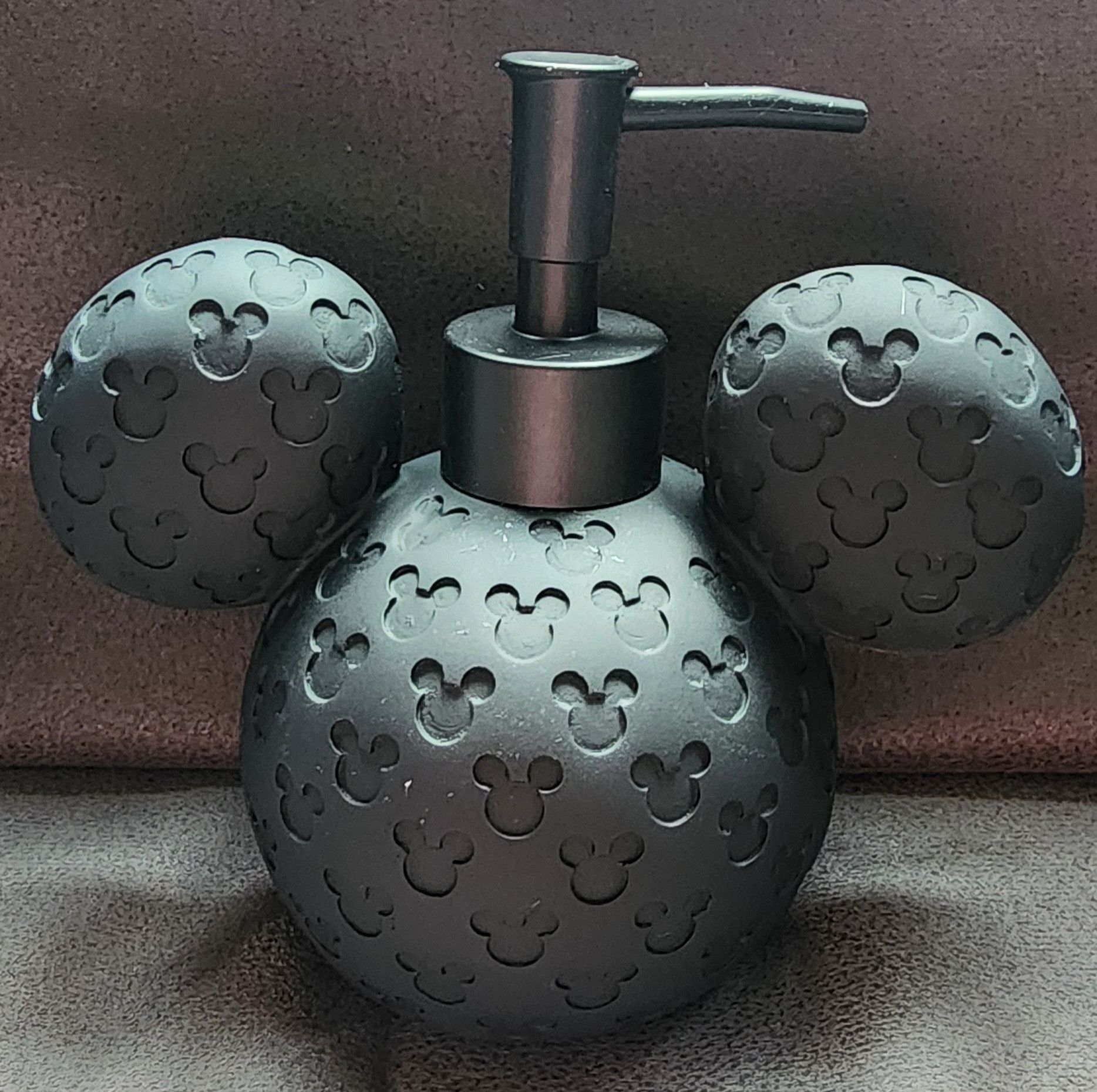 Disney Disney Mickey Mouse Black Pattern Soap Dispenser 6" x 6.5" Size ONE SIZE - 3 Thumbnail
