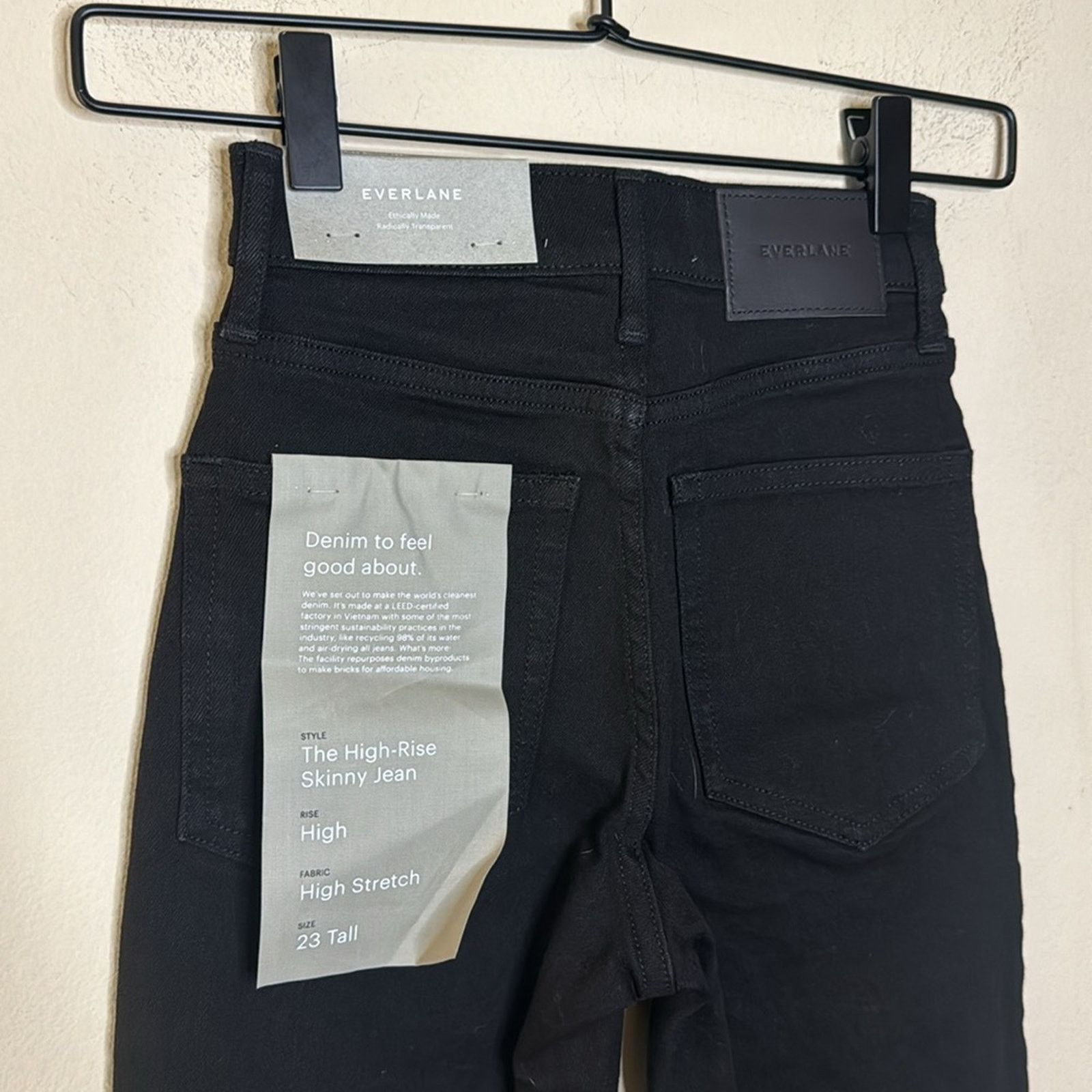 Everlane Everlane The Authentic Stretch High-Rise Skinny -Blk Sz 23 T Size 23" - 6 Thumbnail