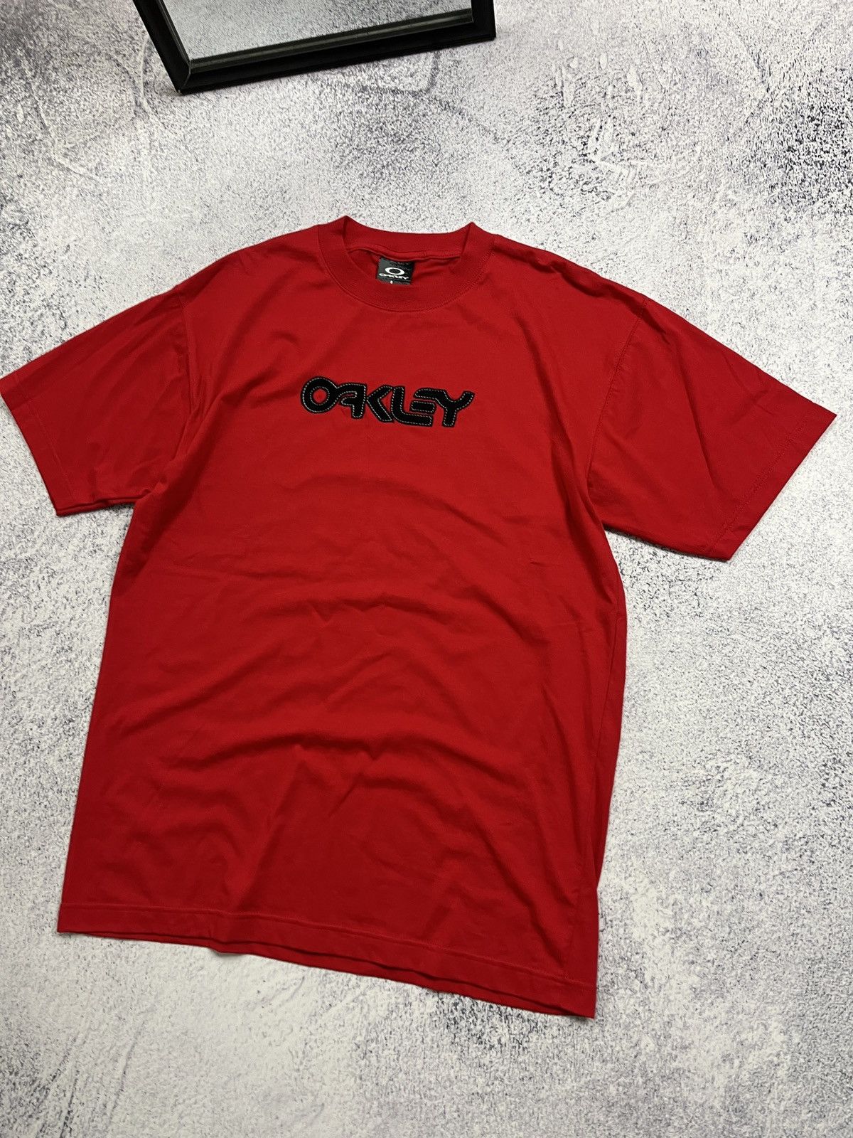 Oakley × Vintage Oakley T-shirt Vintage Big Logo Oversized Baggy Fit Y2k Size US L / EU 52-54 / 3 - 3 Thumbnail